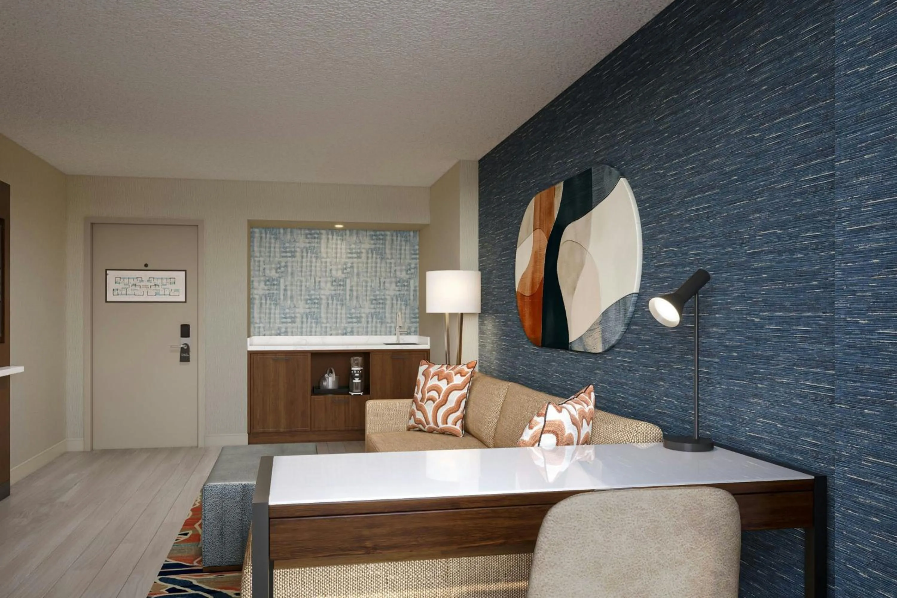 Photo of the whole room in Chicago Marriott Suites Deerfield