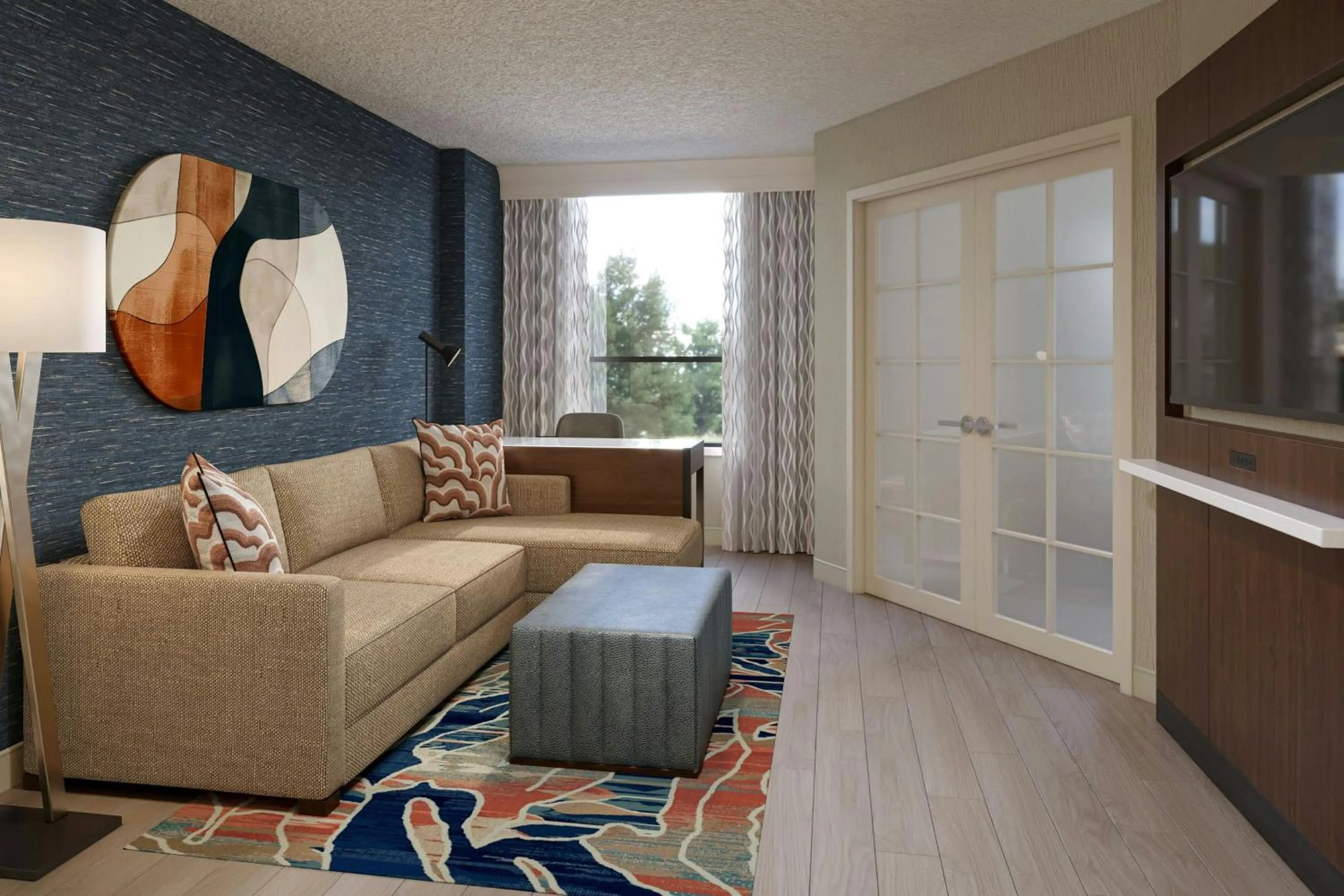 Photo of the whole room in Chicago Marriott Suites Deerfield