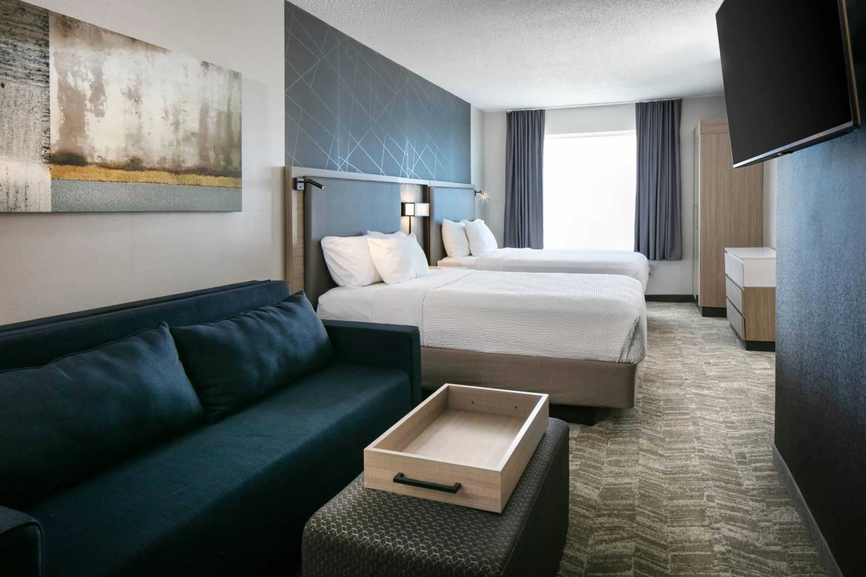 Photo of the whole room, Bed in SpringHill Suites by Marriott Tulsa