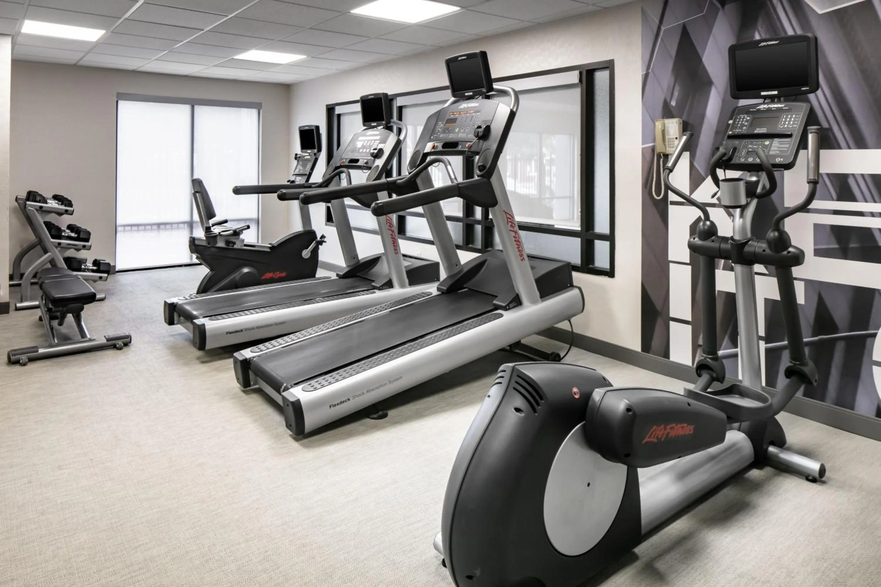 Fitness centre/facilities in SpringHill Suites by Marriott Tulsa