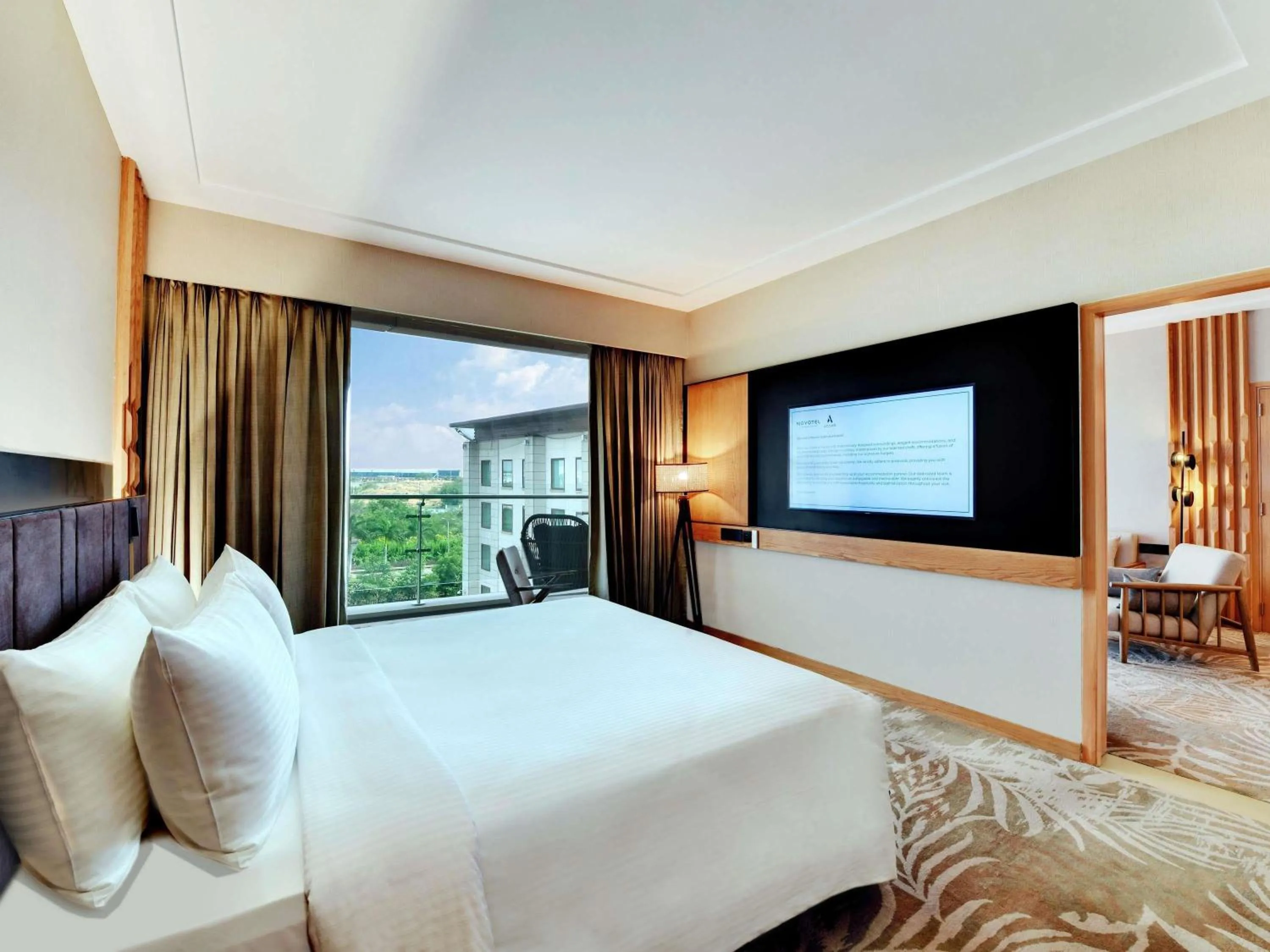 Bedroom, Bed in Novotel Hyderabad Airport