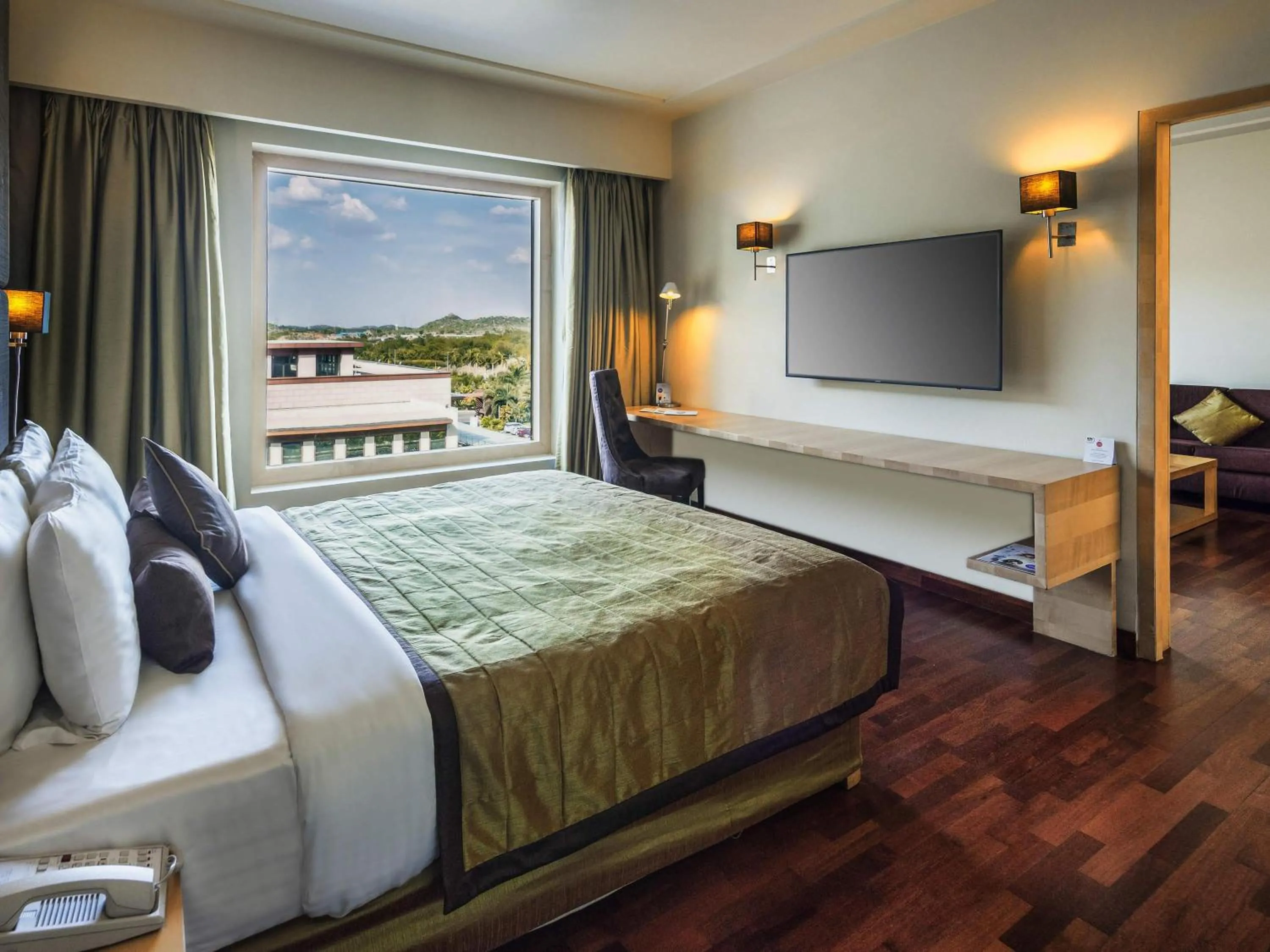 Bedroom, Bed in Novotel Hyderabad Airport