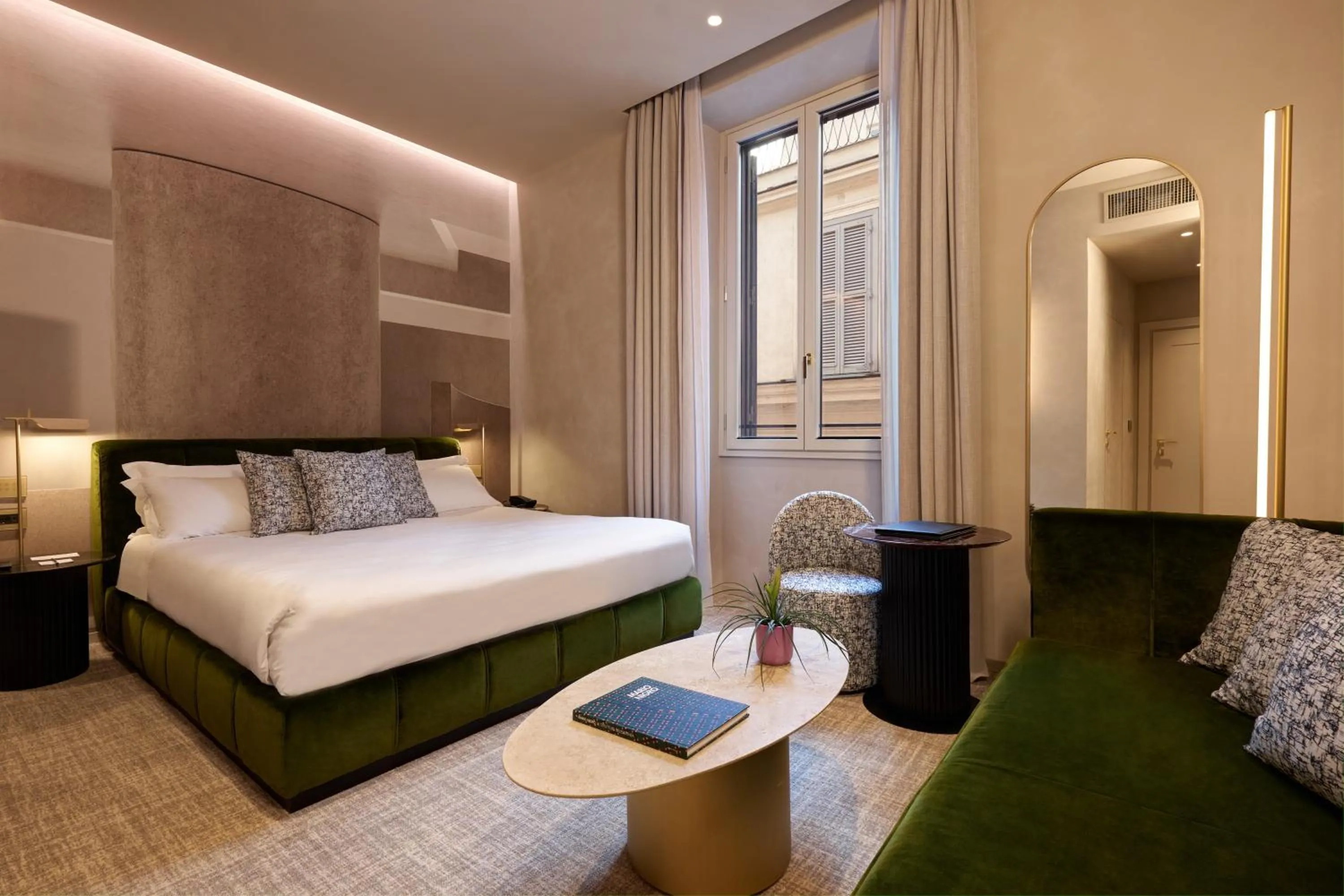 Bedroom, Bed in Borghese Contemporary Hotel