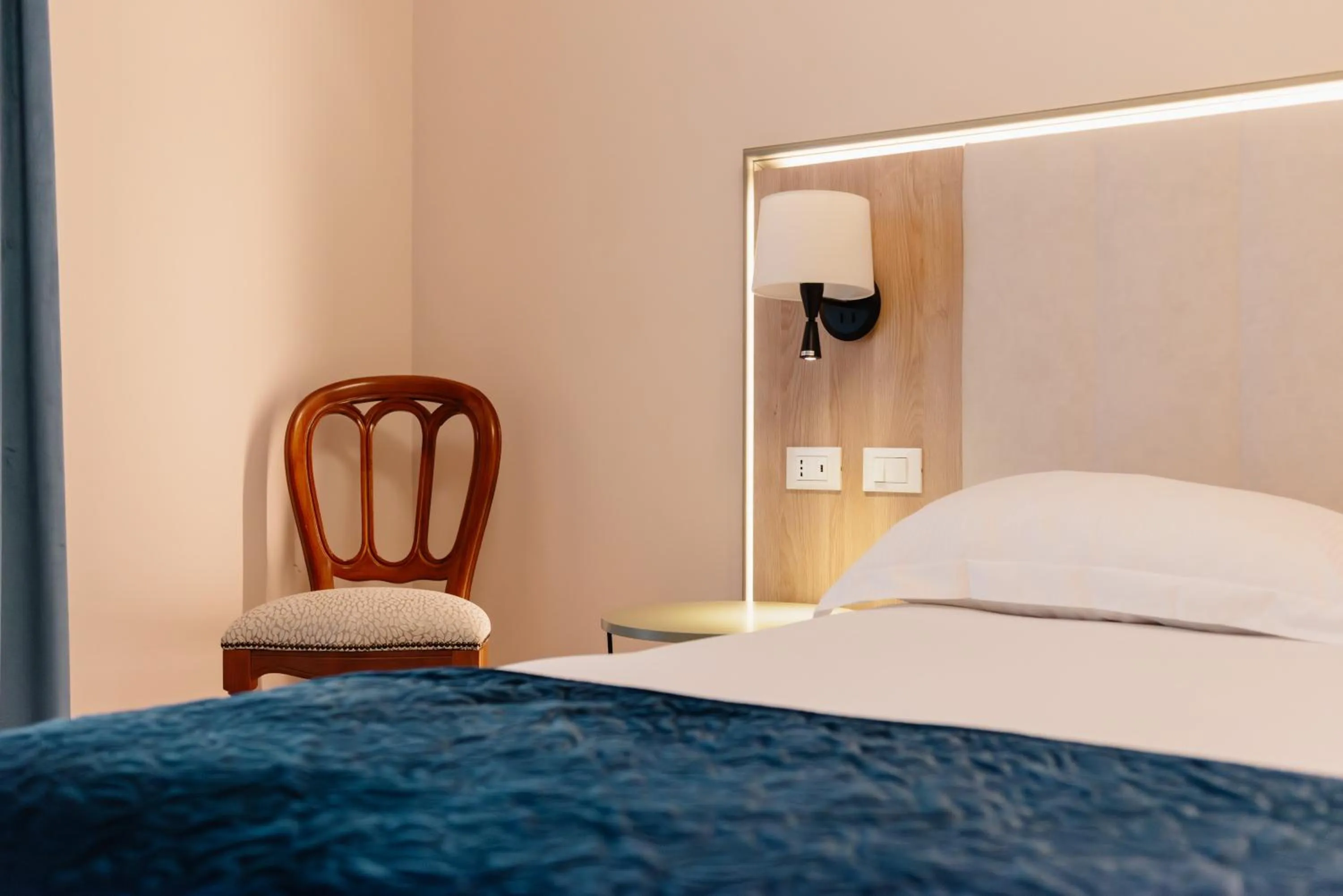 Bed in Hotel Due Palme