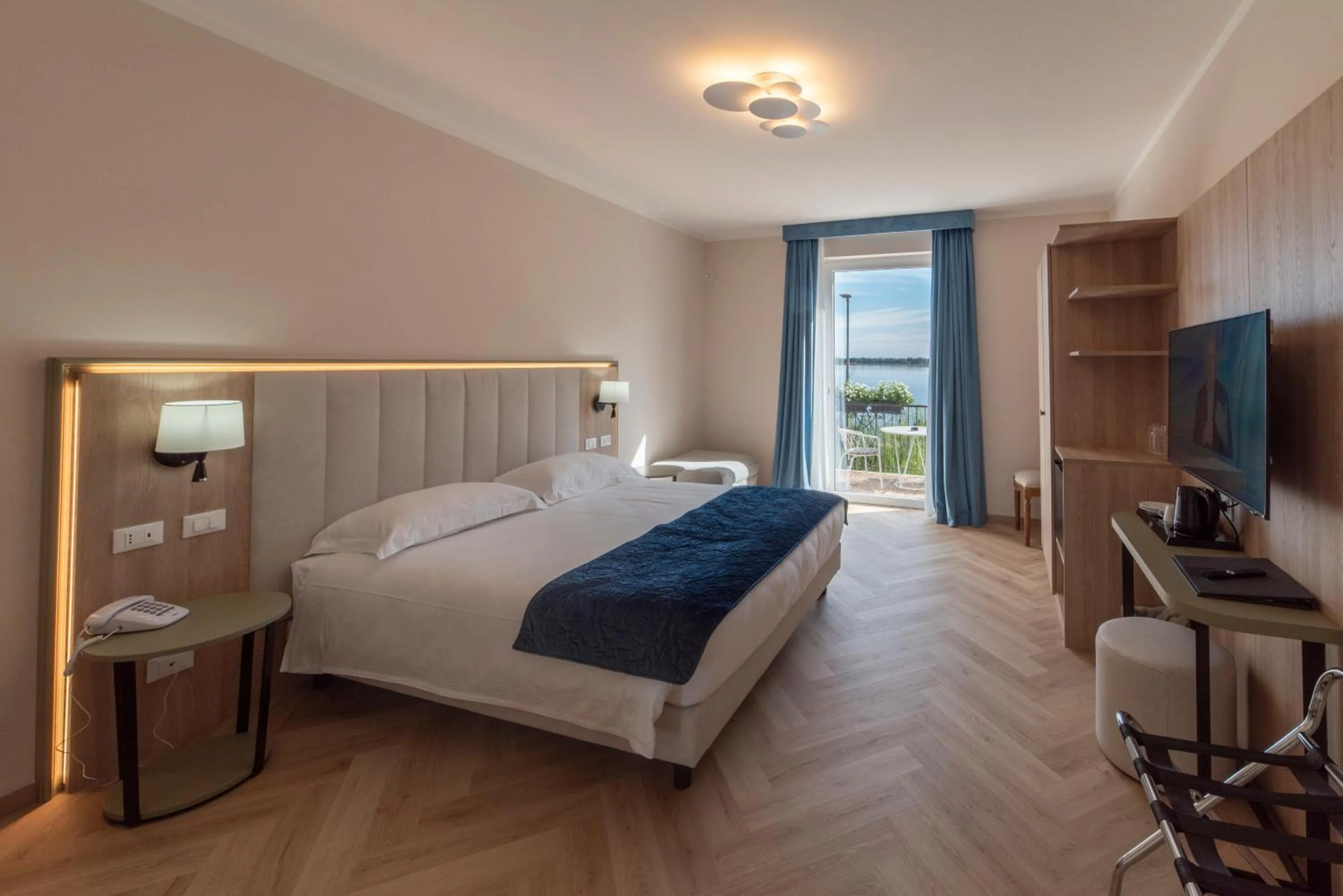 Bed in Hotel Due Palme