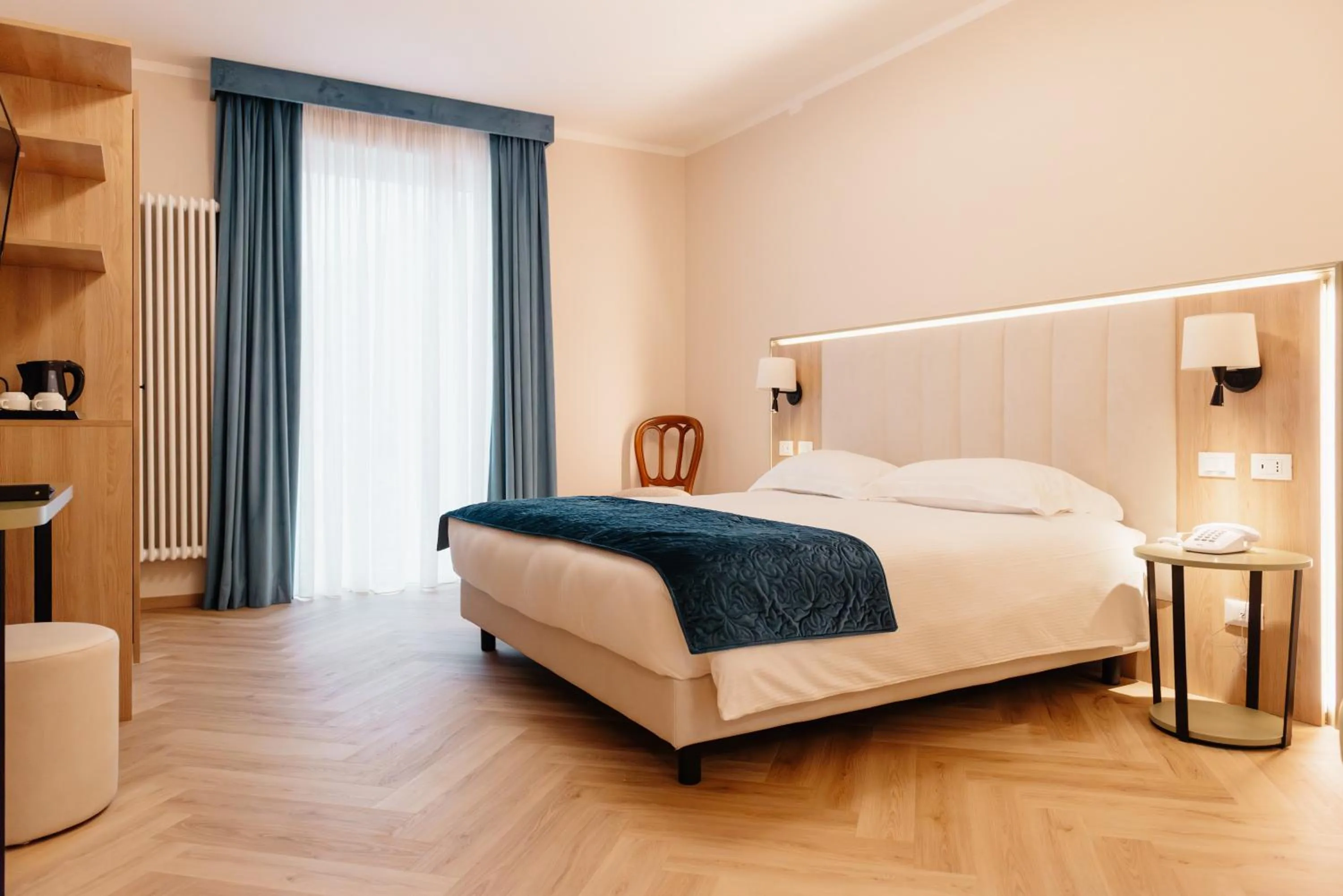 Bed in Hotel Due Palme