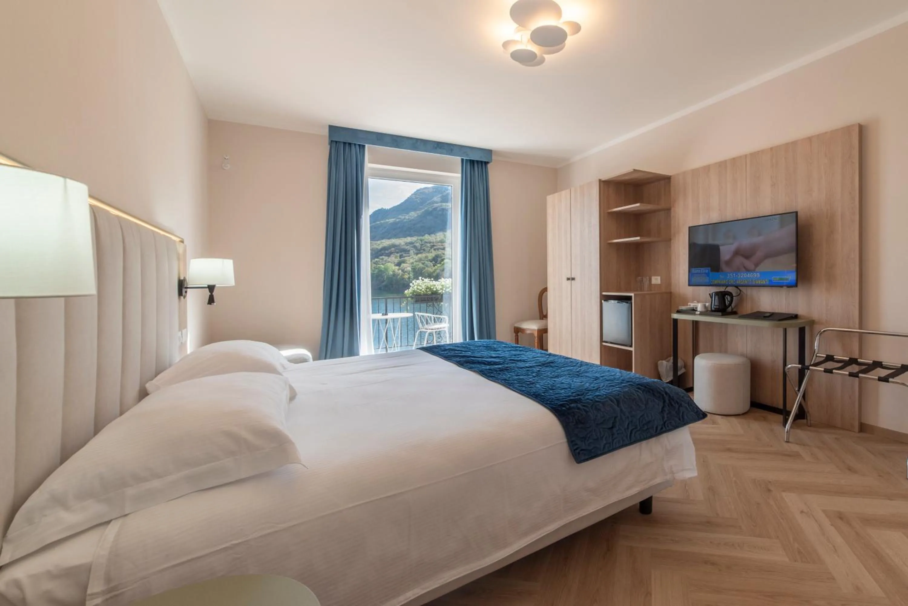 Bed in Hotel Due Palme