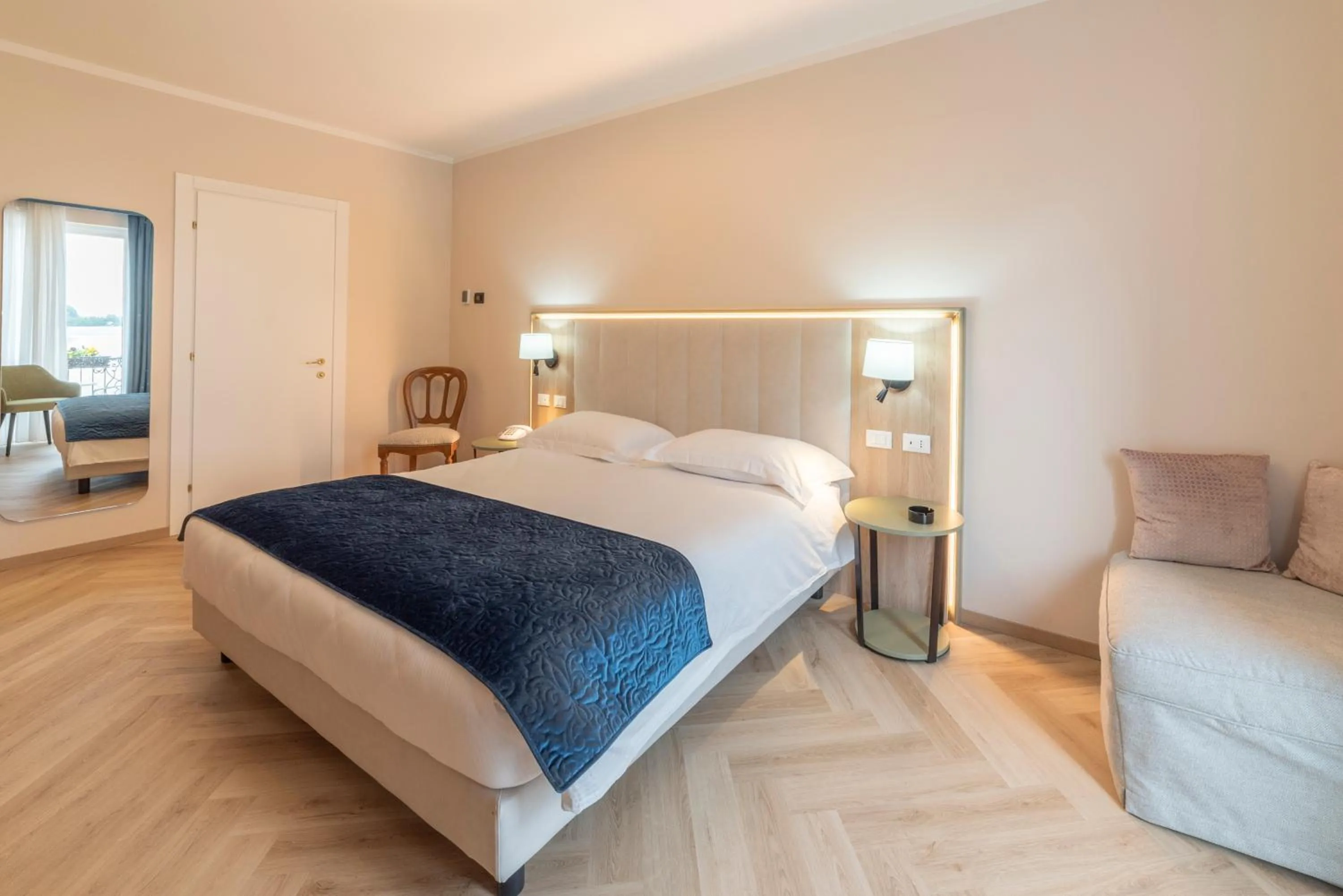 Bed in Hotel Due Palme