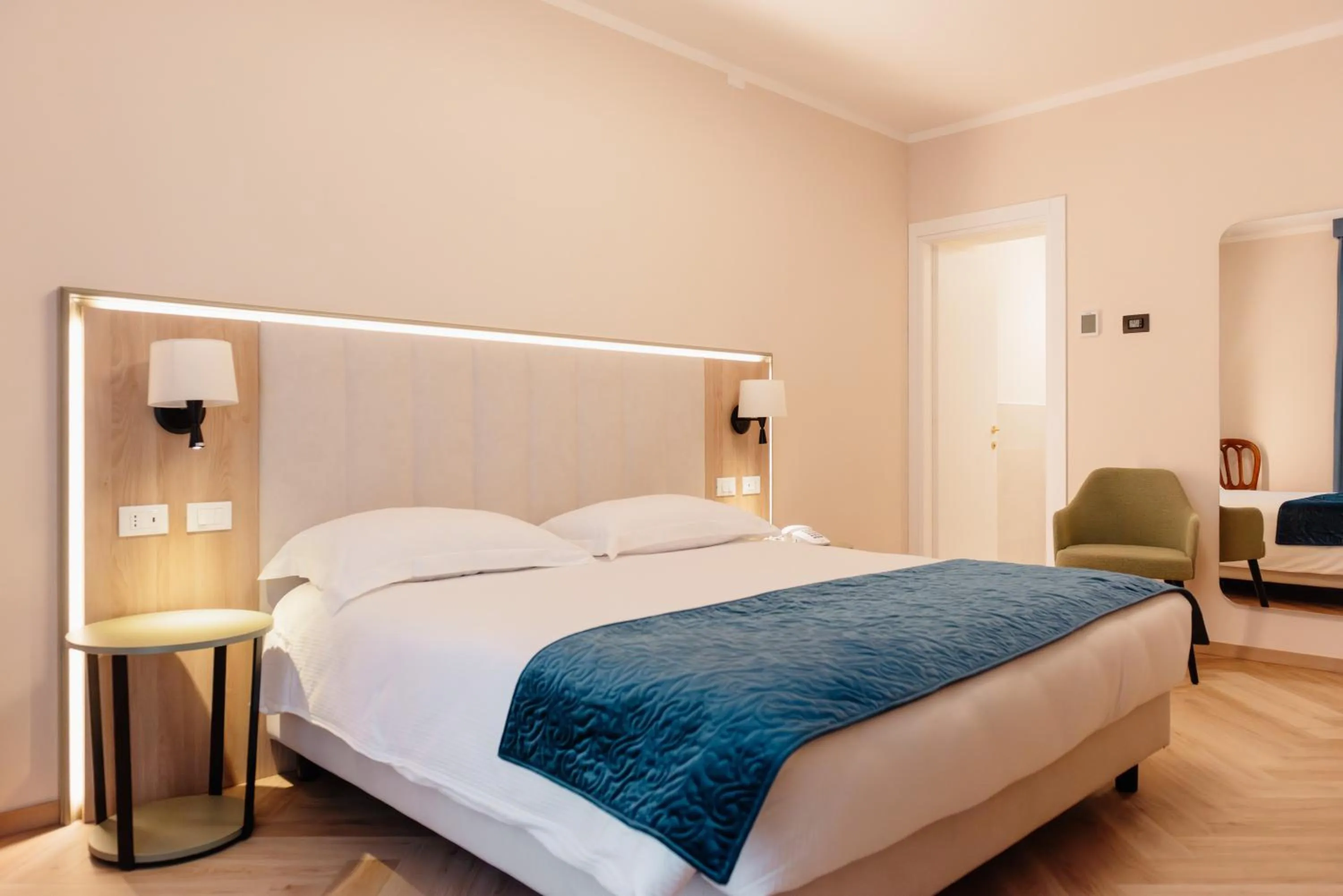 Bed in Hotel Due Palme