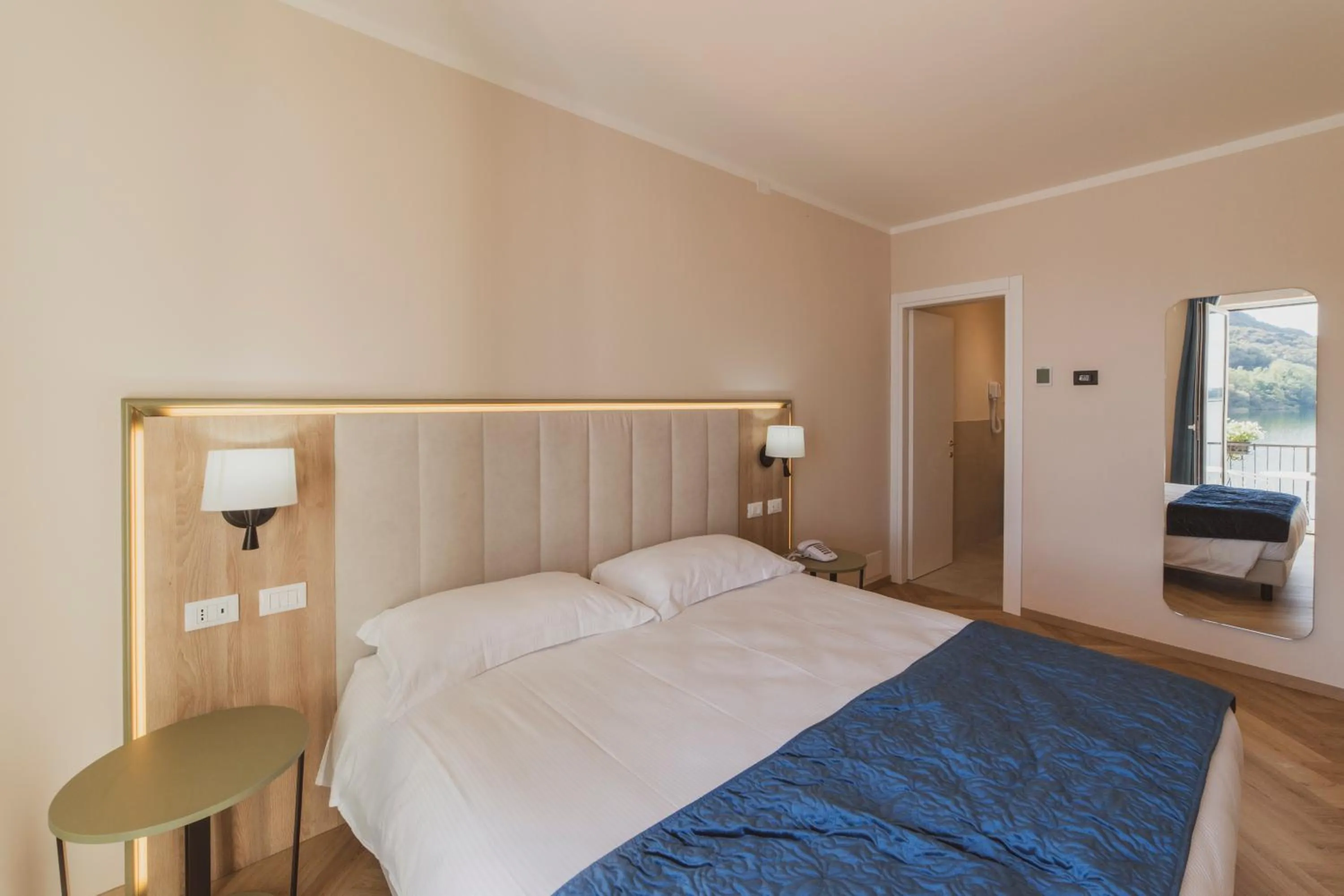 Bed in Hotel Due Palme