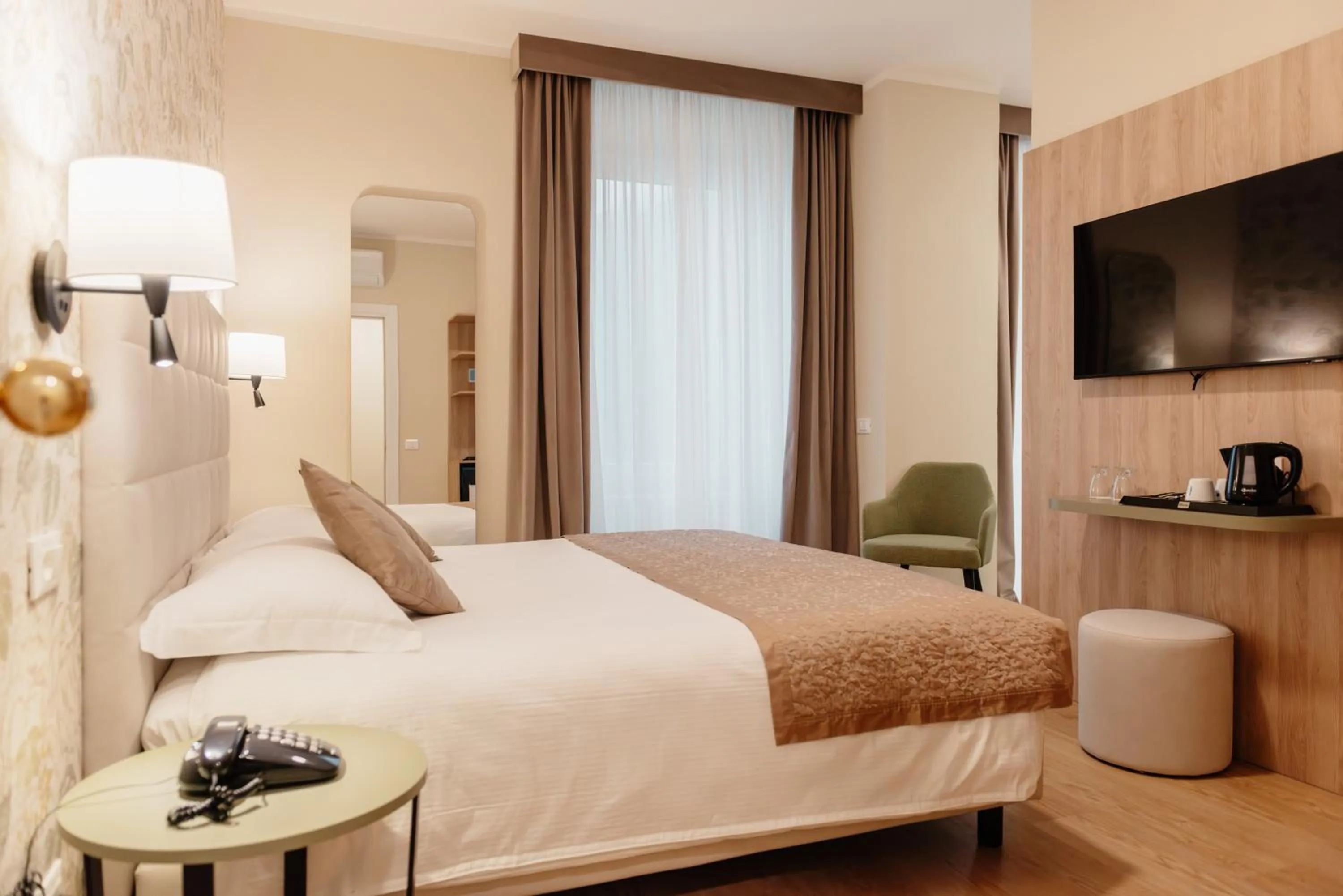 Bed in Hotel Due Palme