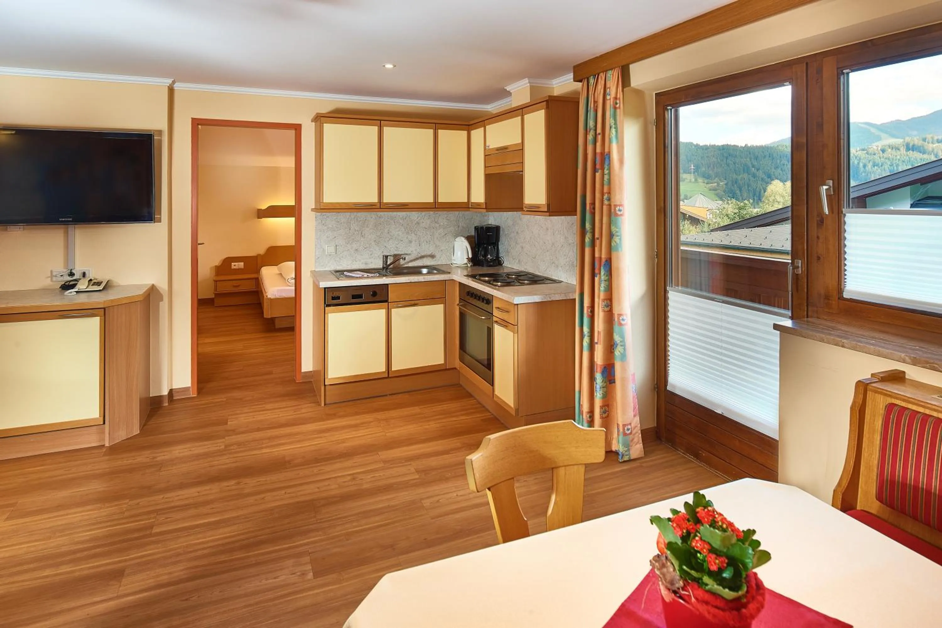 Kitchen or kitchenette in Sonnberg Ferienanlage