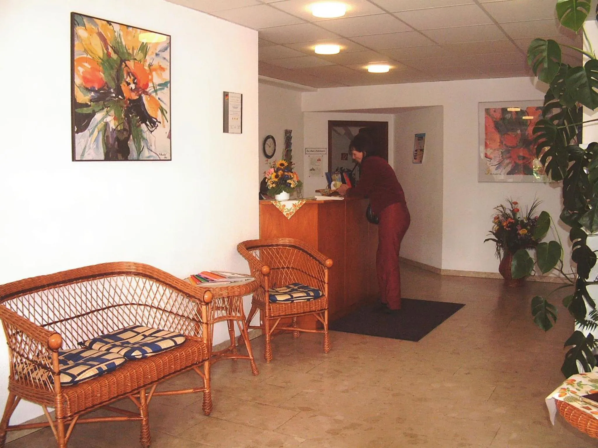 Lobby or reception in City Hotel Mark Michelstadt