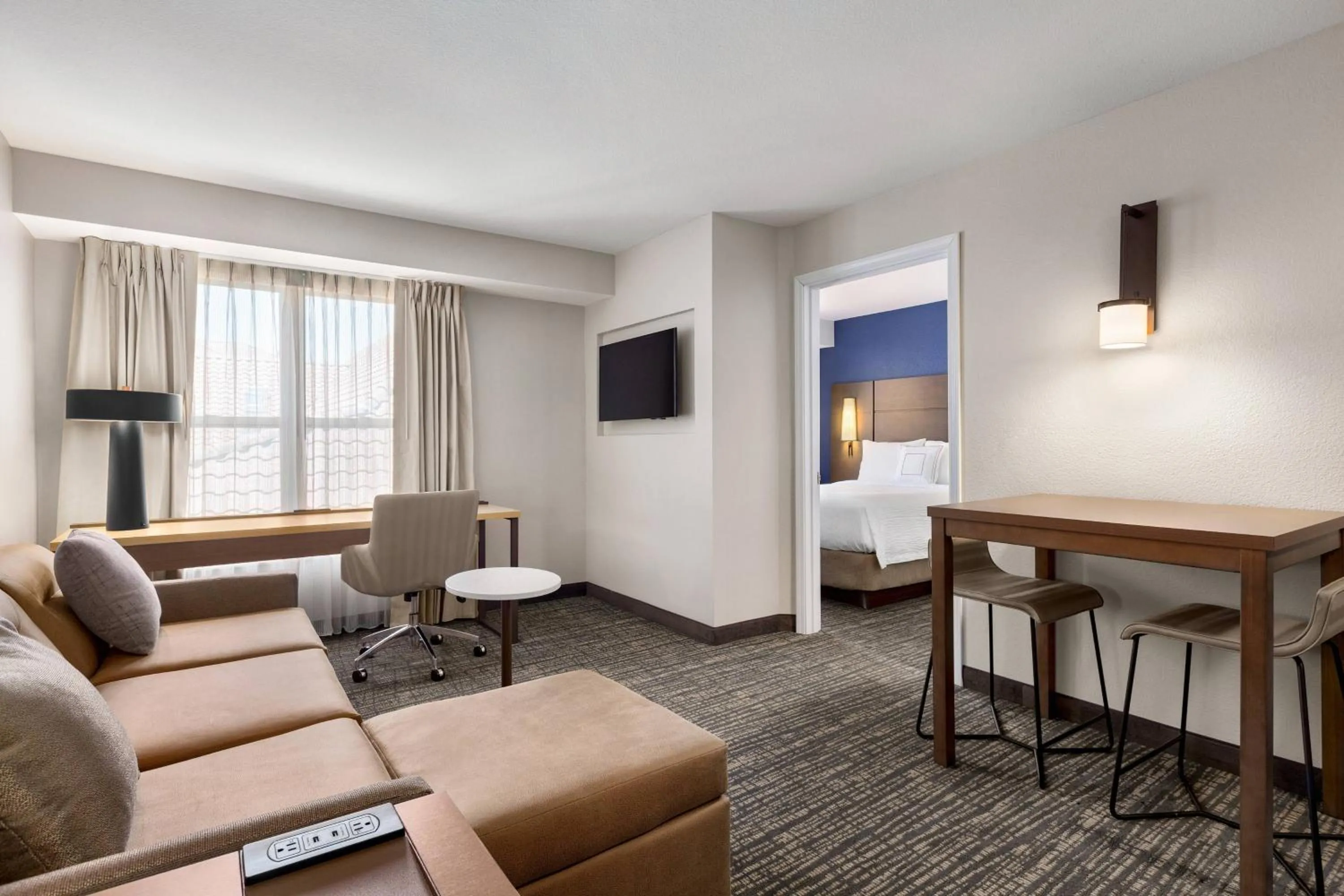 Living room, Bed in Residence Inn by Marriott Palmdale Lancaster