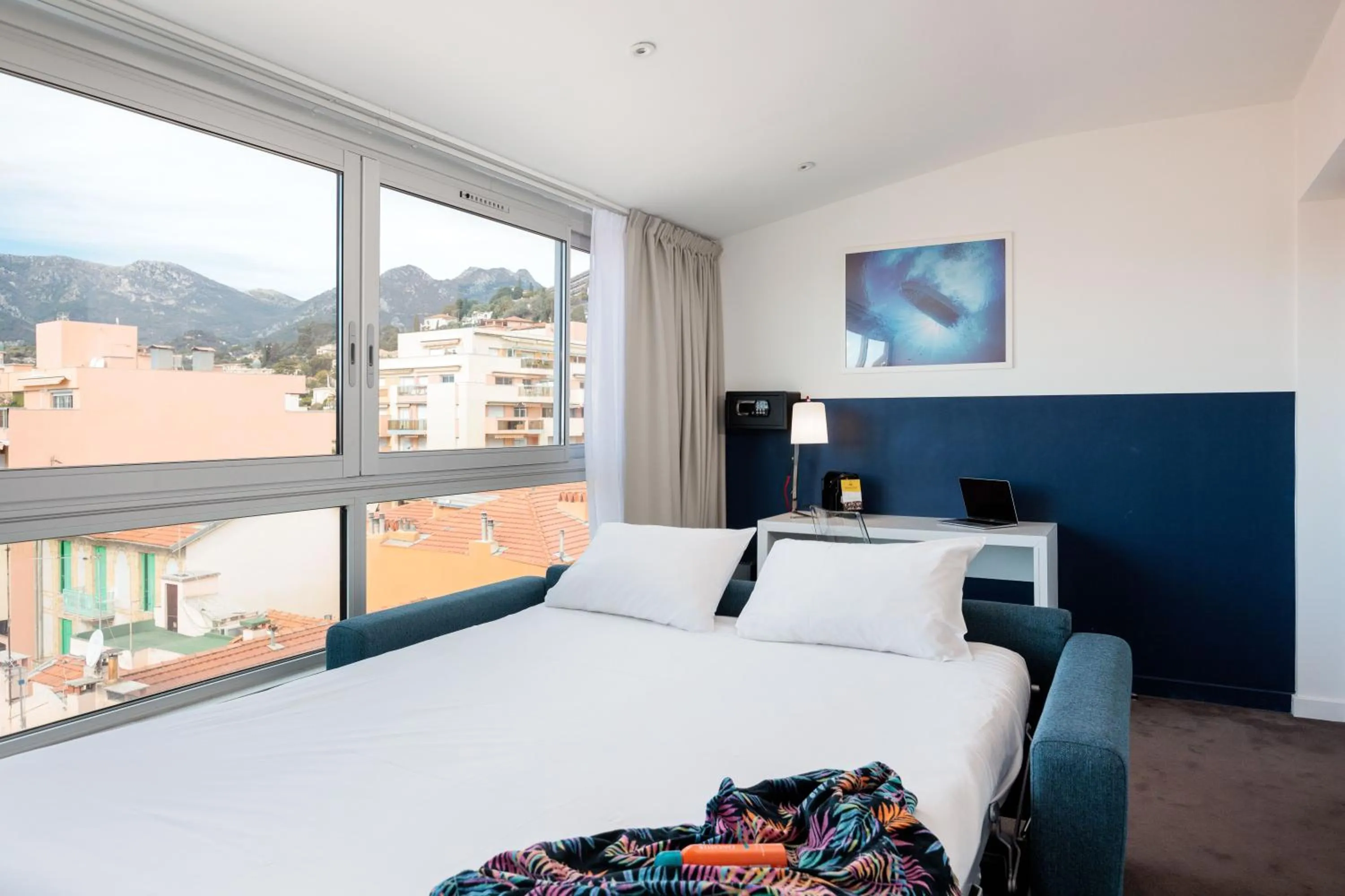 Bed in Ibis Styles Menton Centre