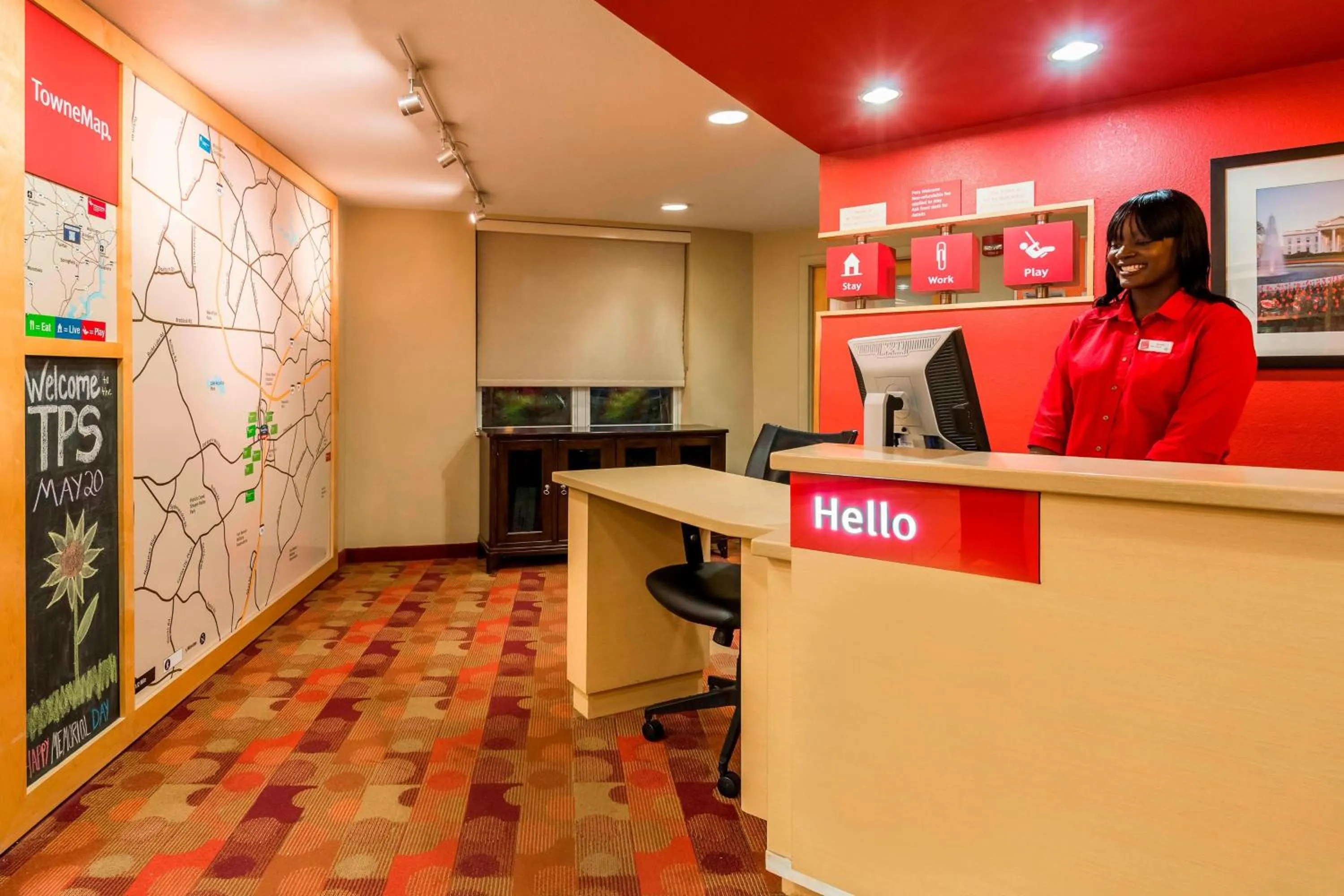 Lobby or reception in TownePlace Suites by Marriott Springfield