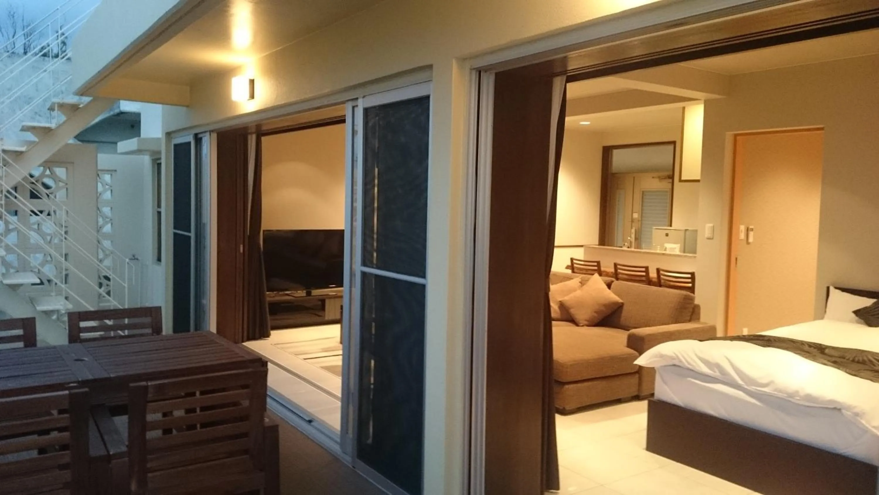 Balcony/Terrace, Bed in Arimabaru Beach Resort