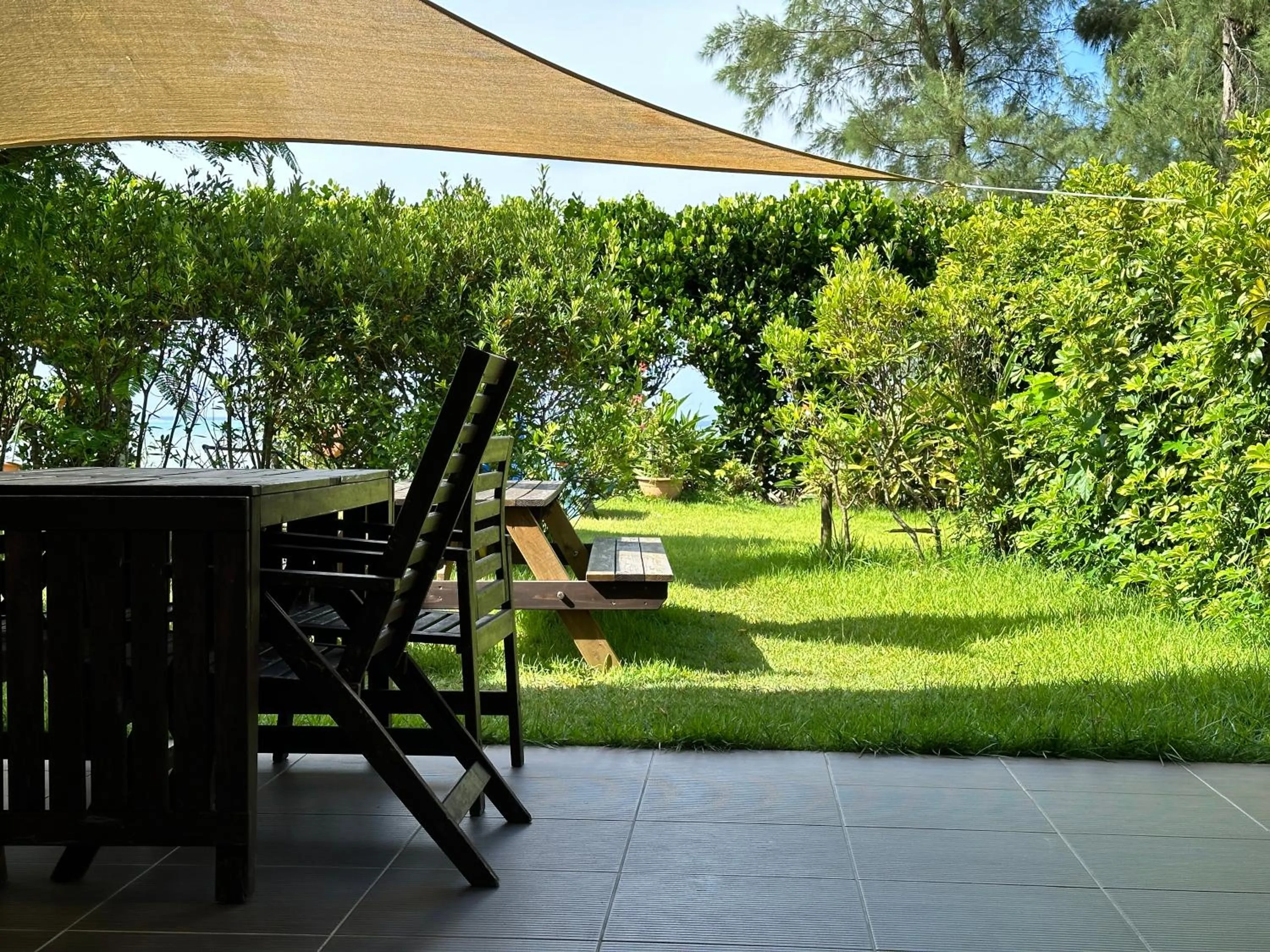 Garden view in Arimabaru Beach Resort