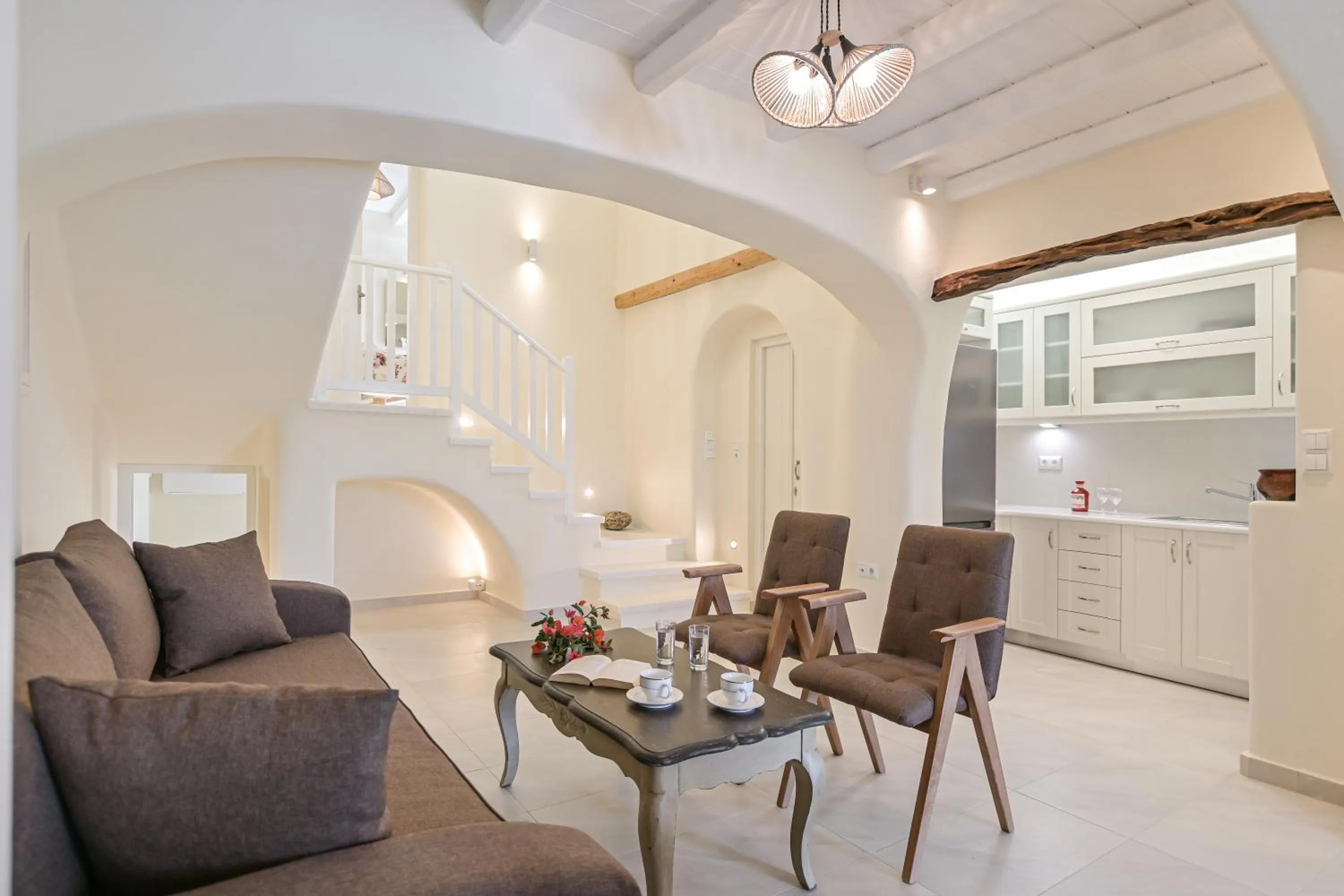 Living room in Naxian Queen Luxury Villas & Suites