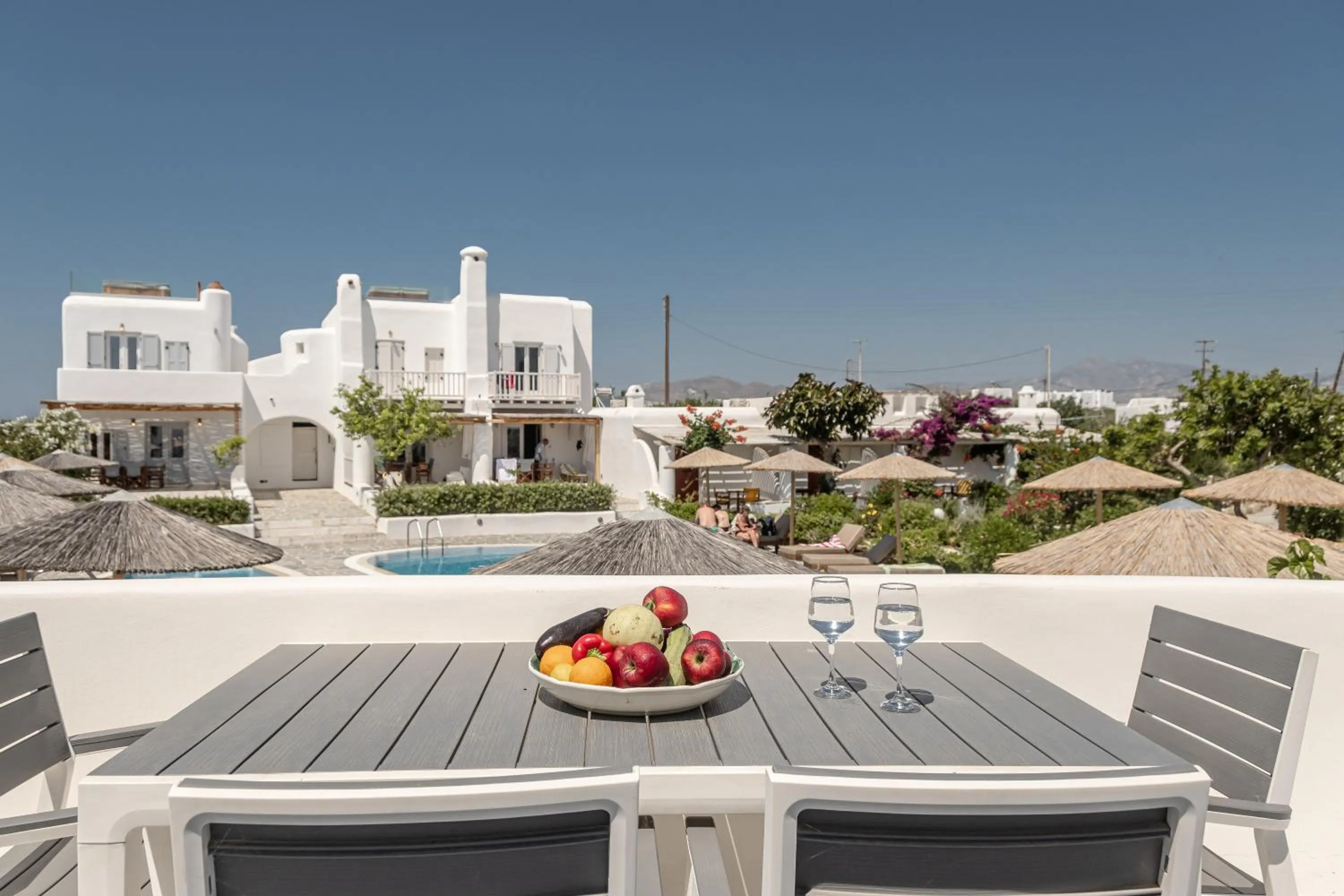 Balcony/Terrace in Naxian Queen Luxury Villas & Suites