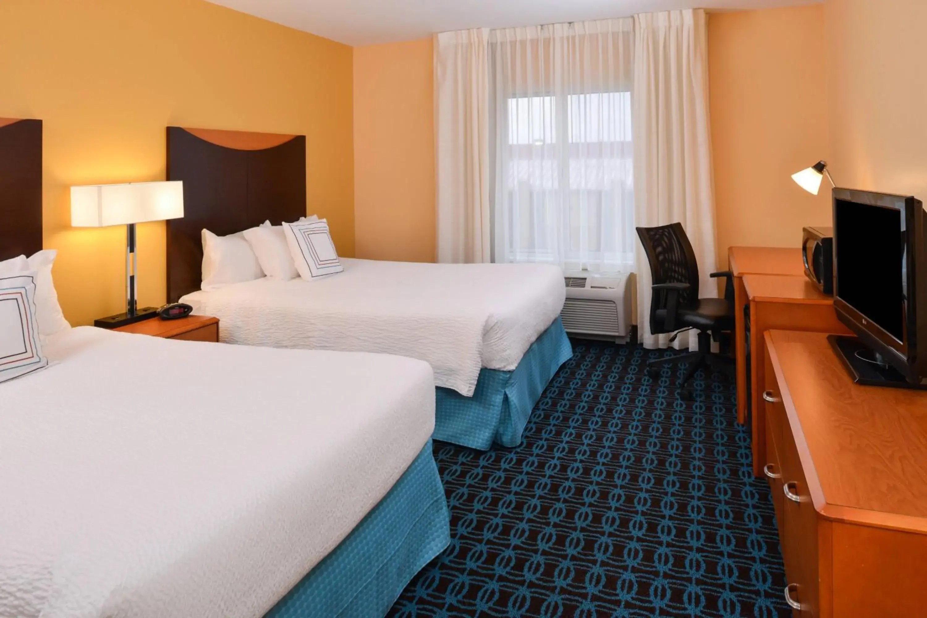 Double Room with Two Double Beds and Adapted Tub - Mobility Accessible in Fairfield Inn and Suites by Marriott Fort Wayne Double Room with Two Double Beds and Adapted Tub - Mobility Accessible in Fairfield Inn and Suites by Marriott Fort Wayne