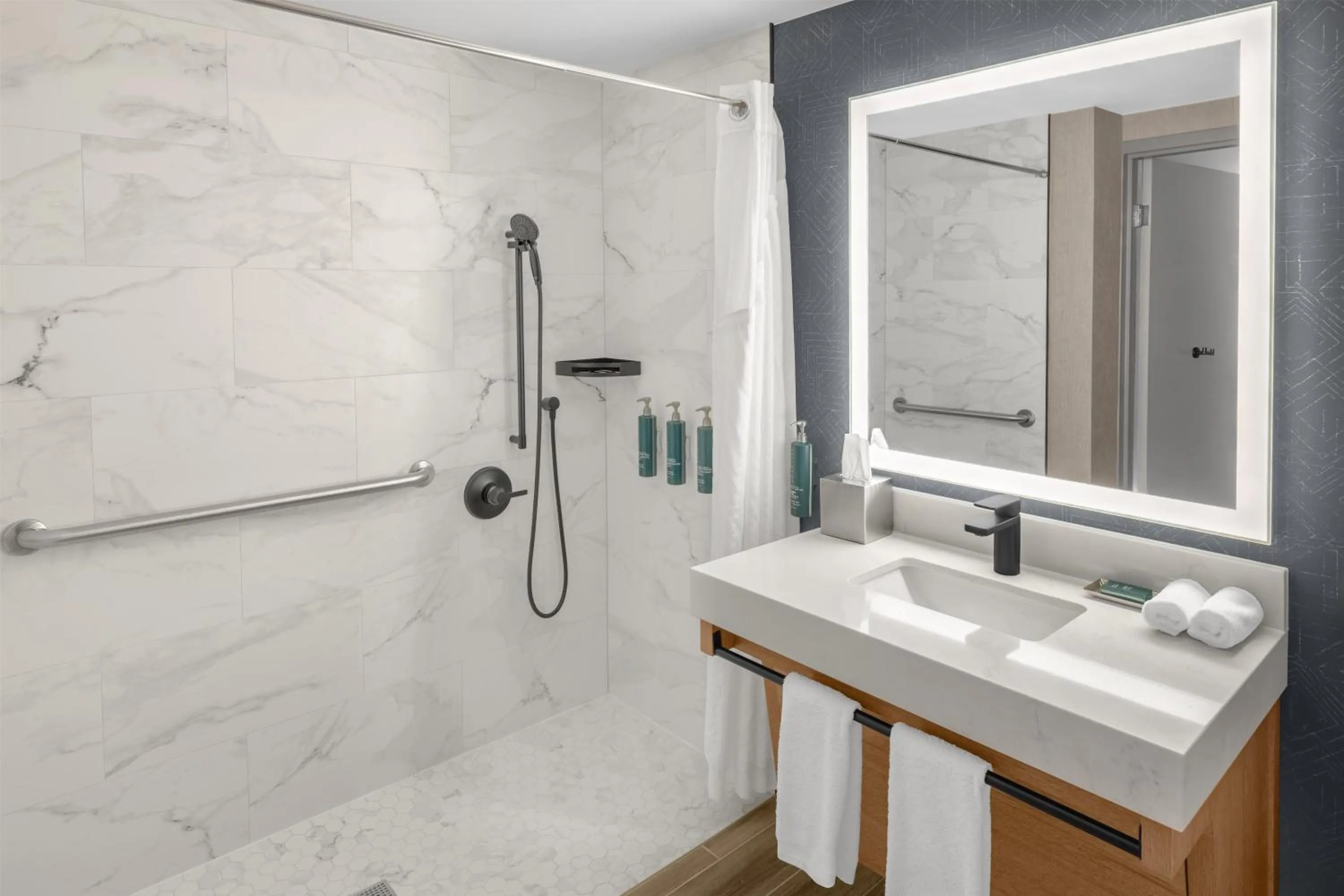 Bathroom in DoubleTree by Hilton Dayton Fairborn