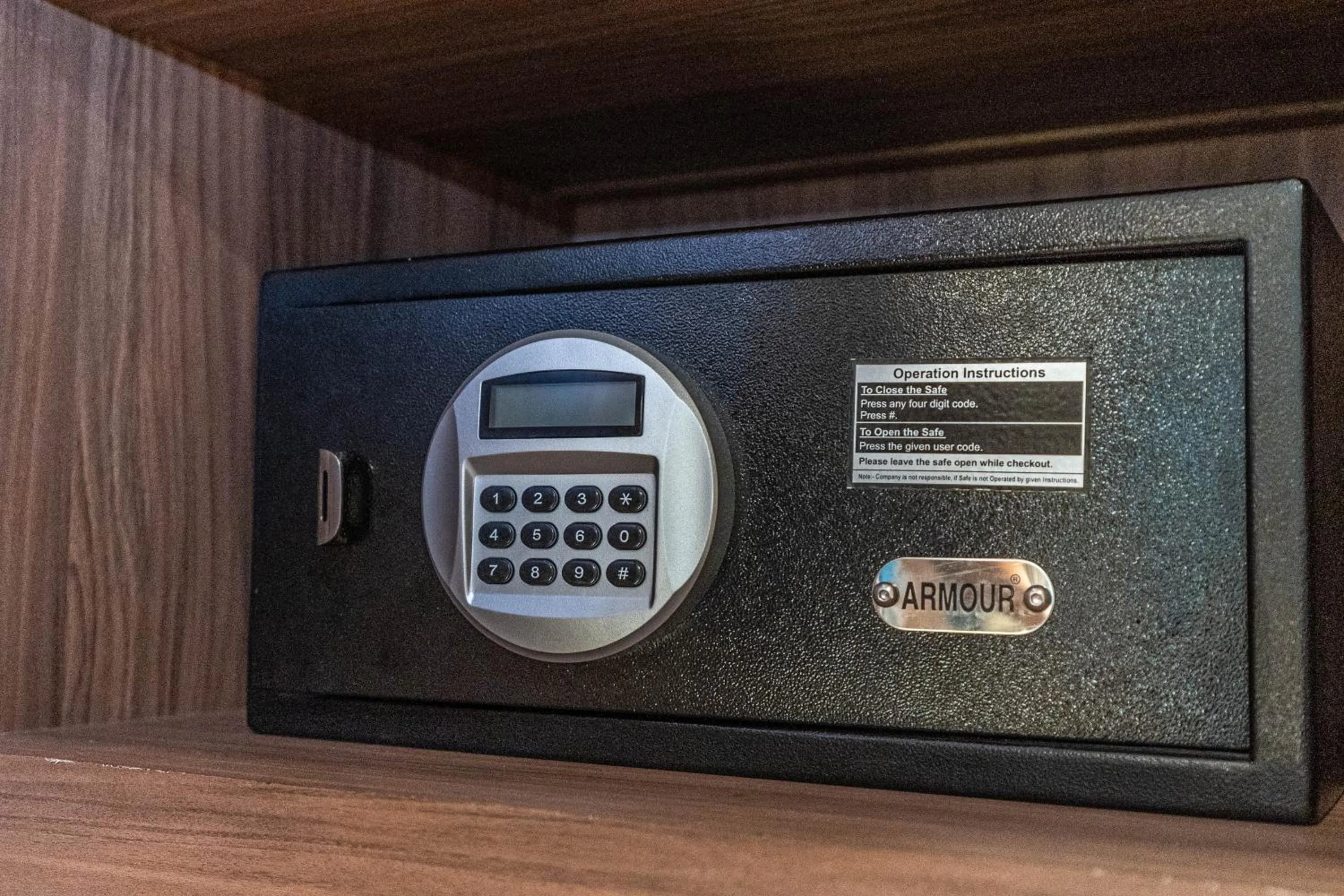 safe in Nanu Beach Resort & Spa