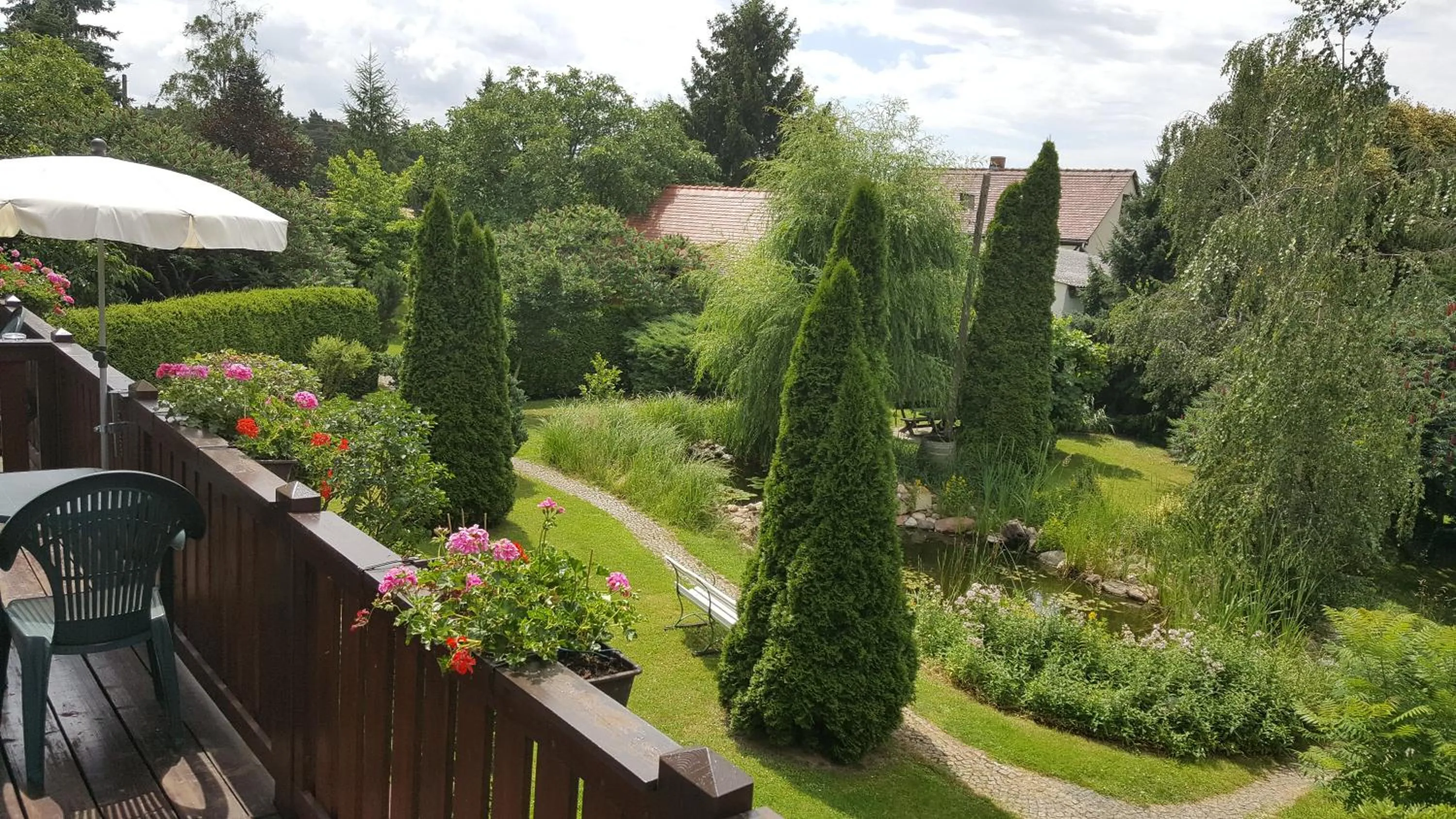 Garden view in Jägerheim Löbsal