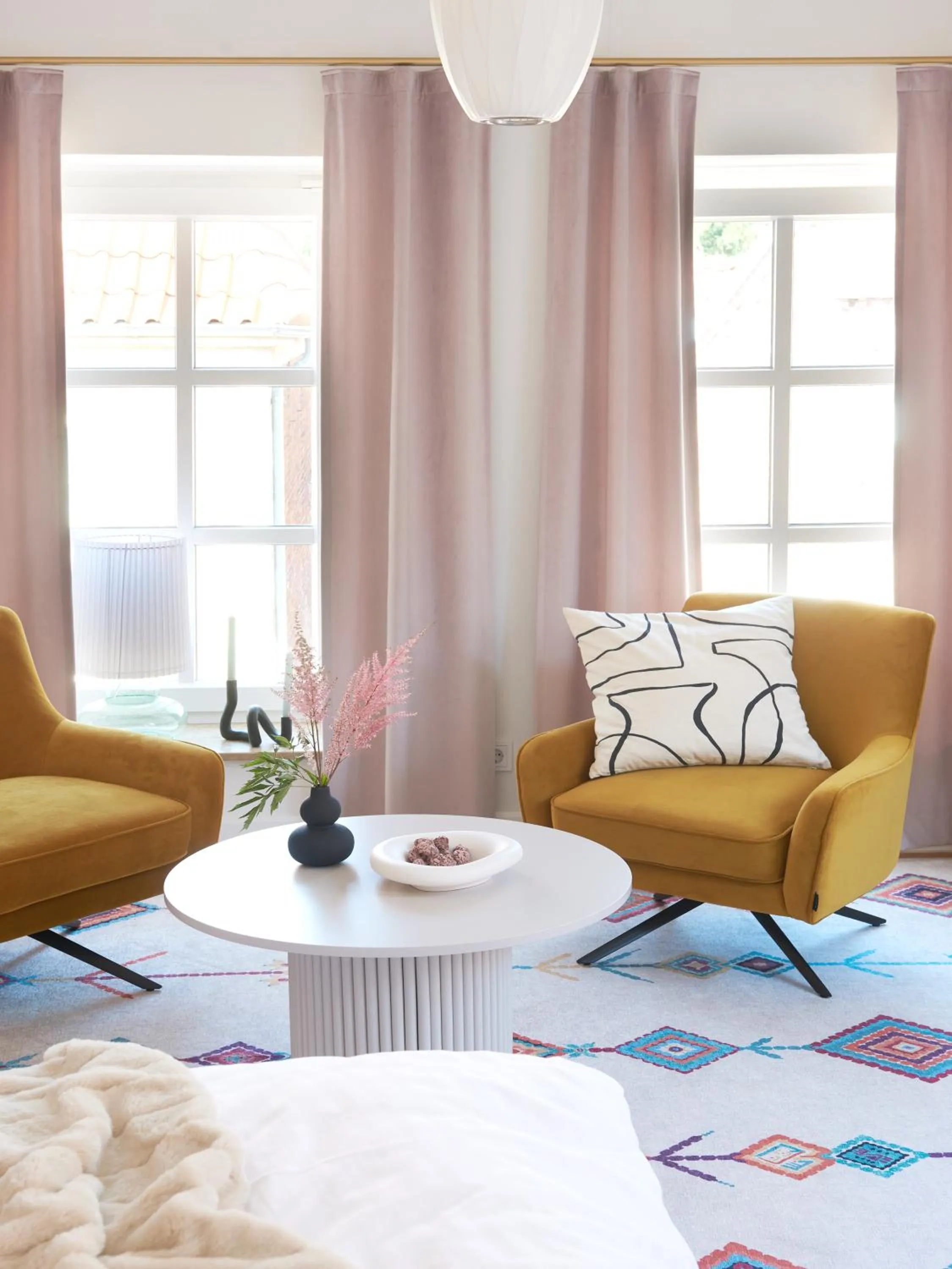 Seating area in Five Rooms