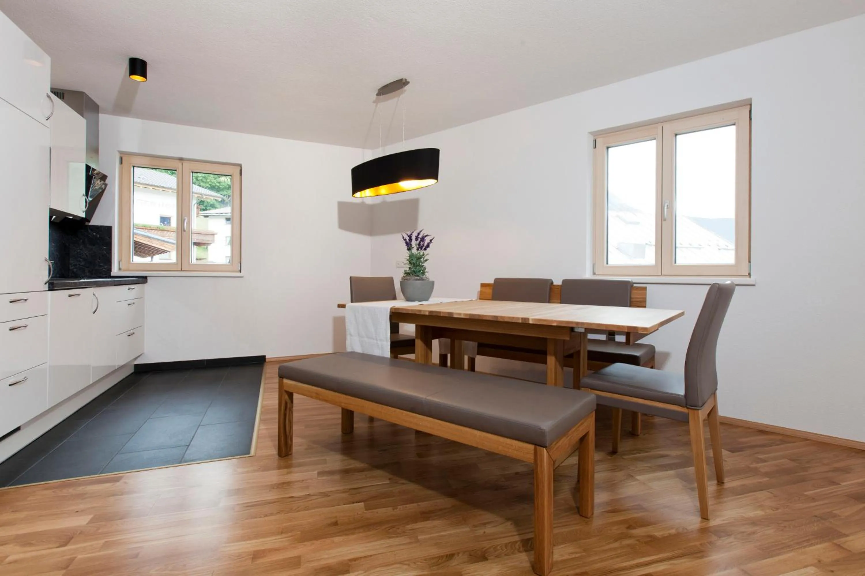 Communal kitchen in Nowders Apartments