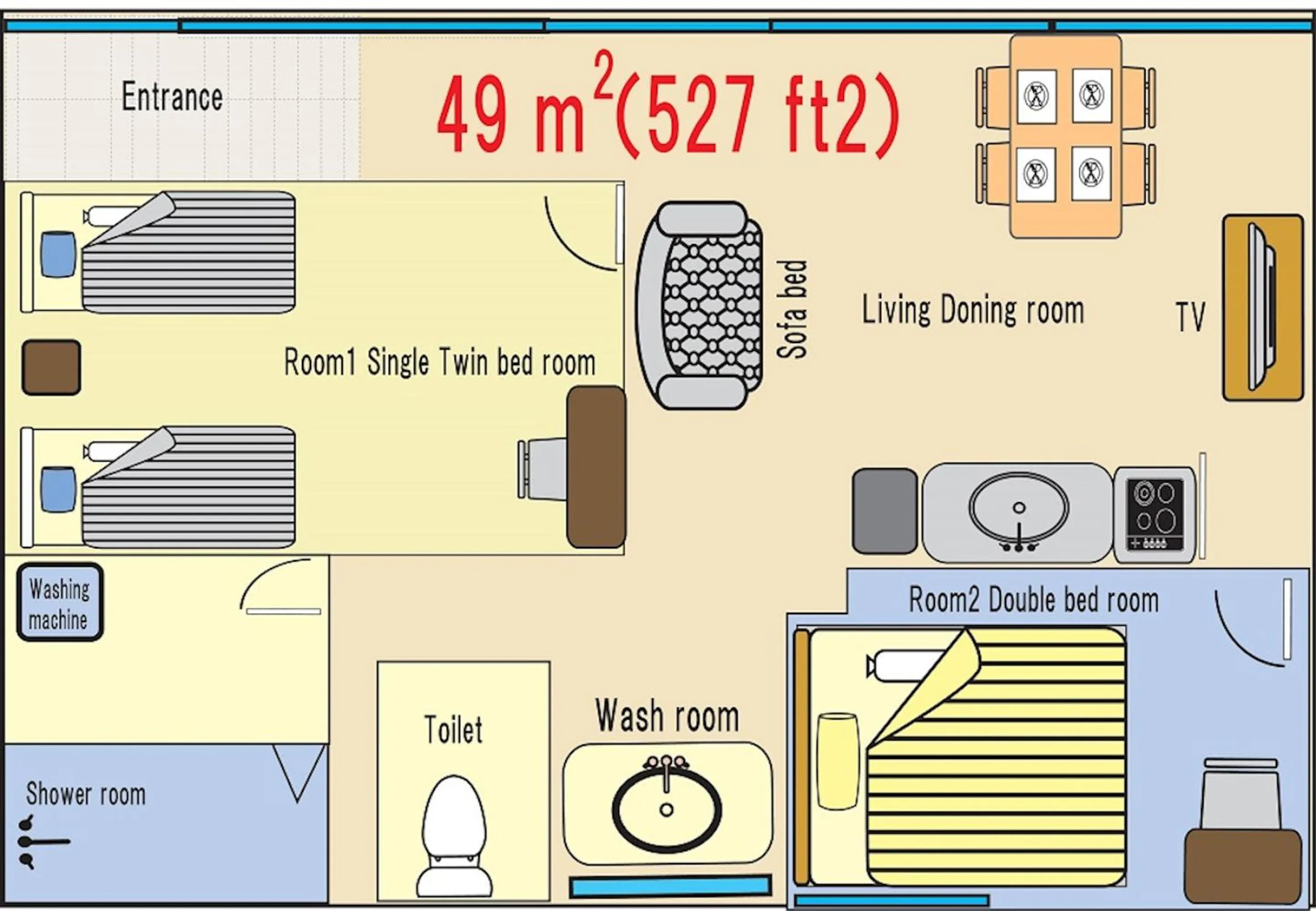 Floor plan in El Sol Town Okinawa