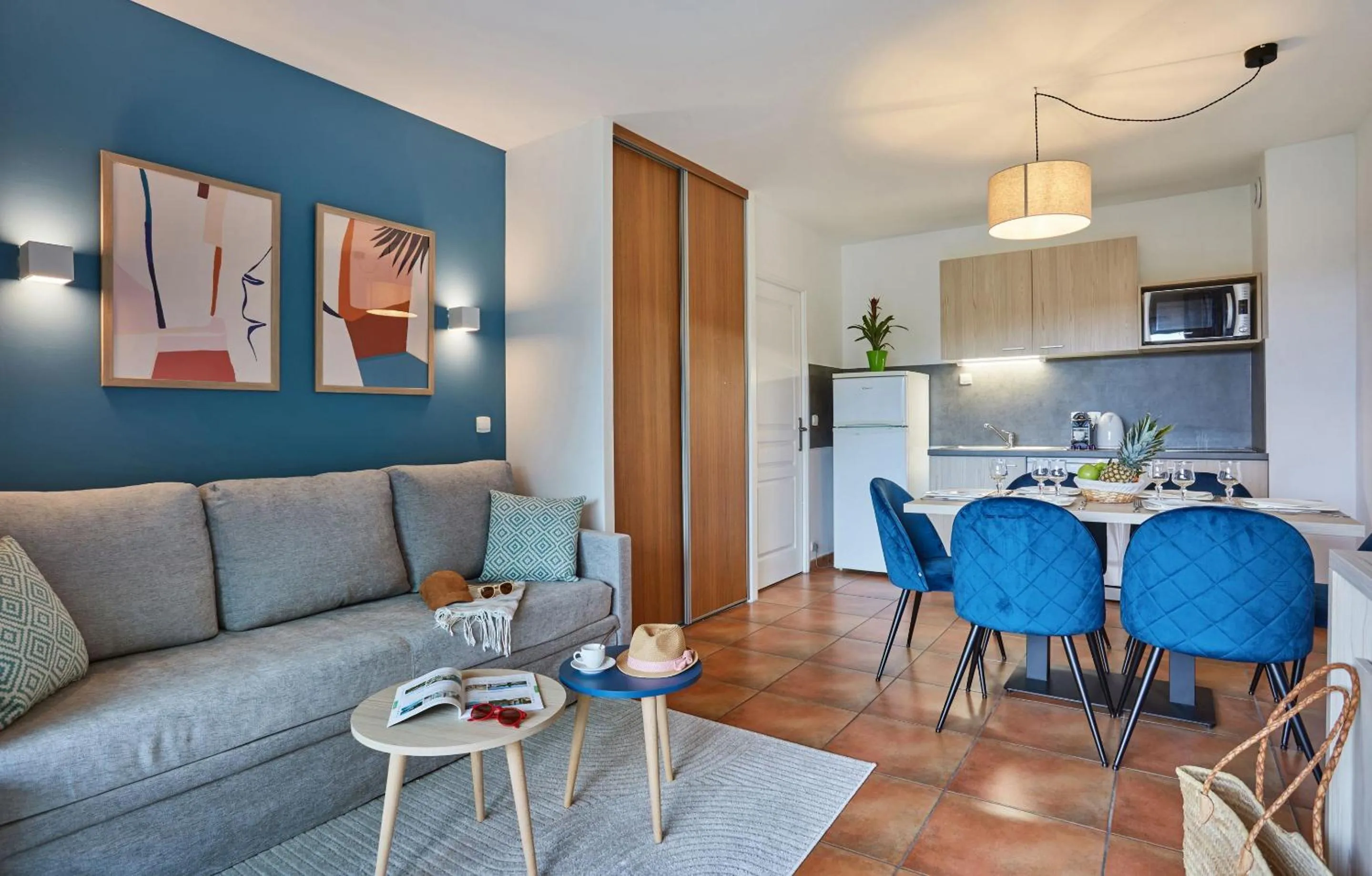 Seating area in Résidence Odalys Domaine Iratzia