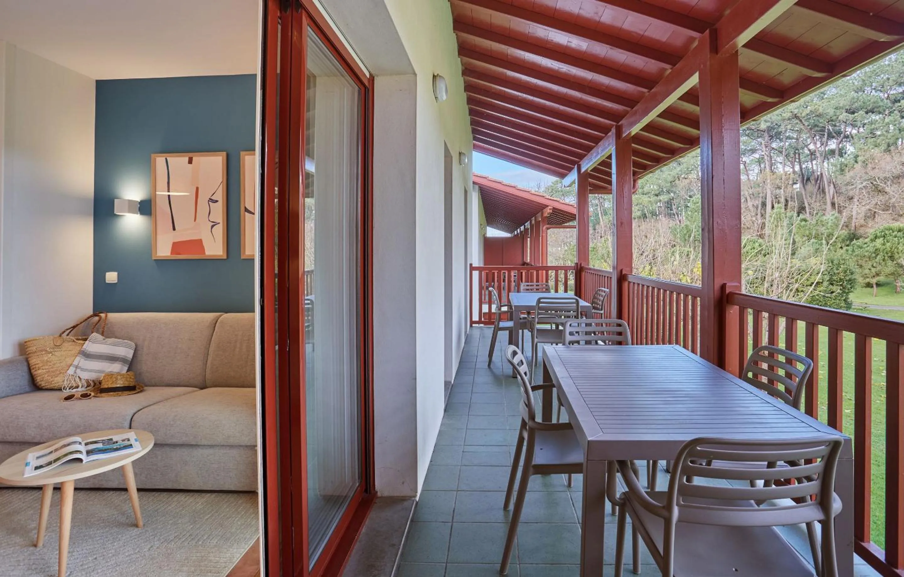 Balcony/Terrace in Résidence Odalys Domaine Iratzia