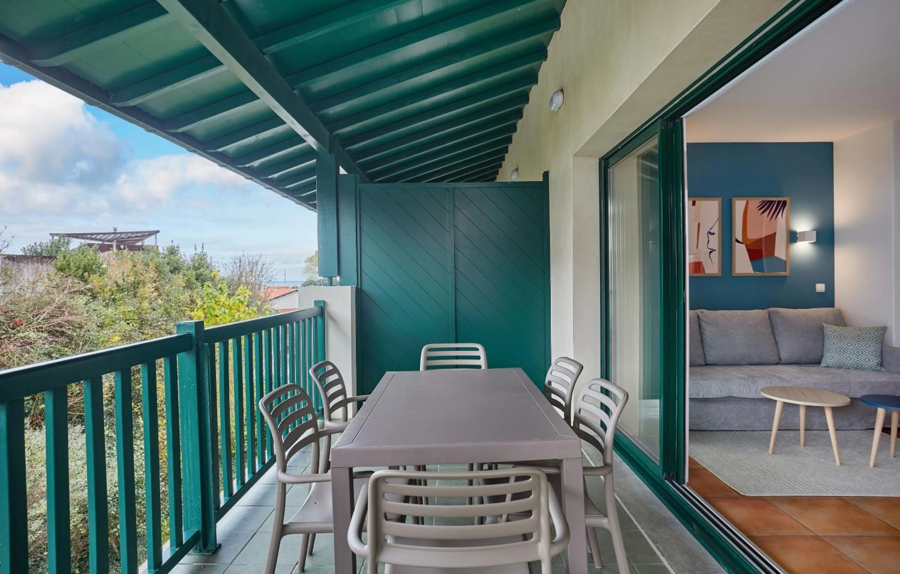 Balcony/Terrace in Résidence Odalys Domaine Iratzia