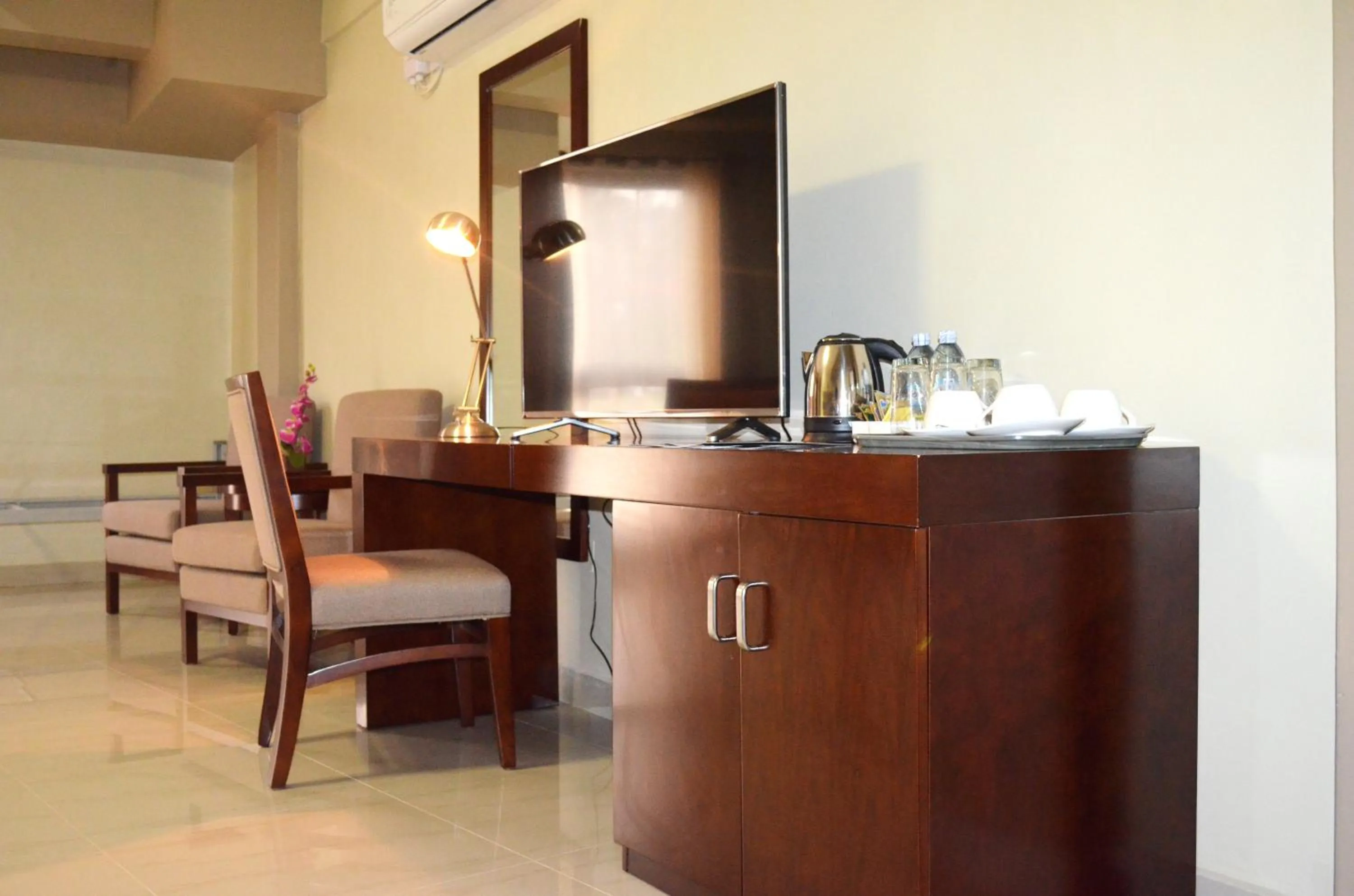 TV and multimedia in Hillside Plaza Hotel