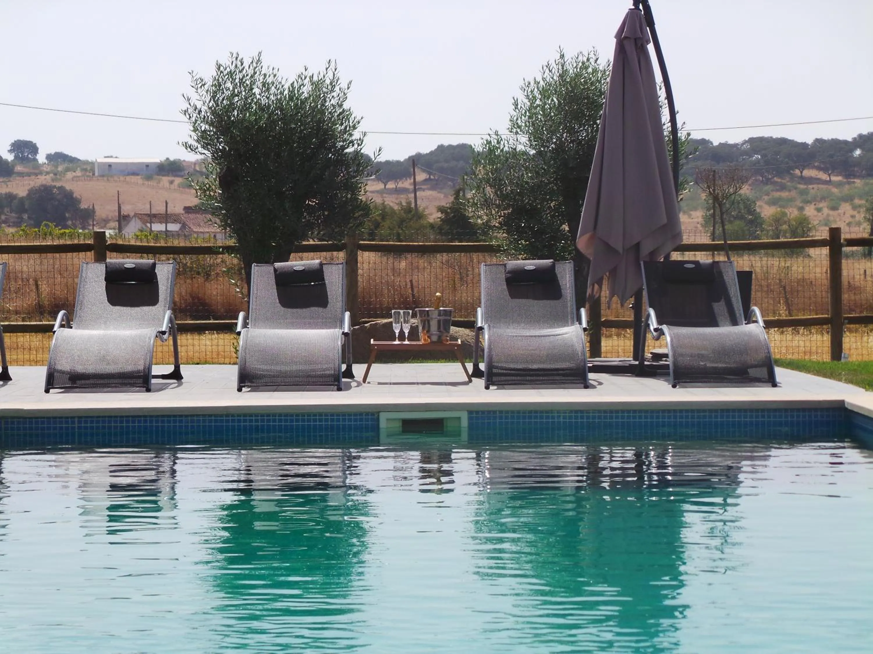 Pool view in DH Country House