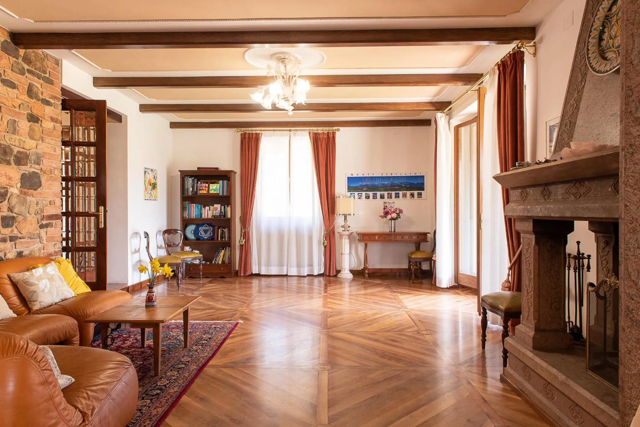 Living room in Villa Montegenco B&B