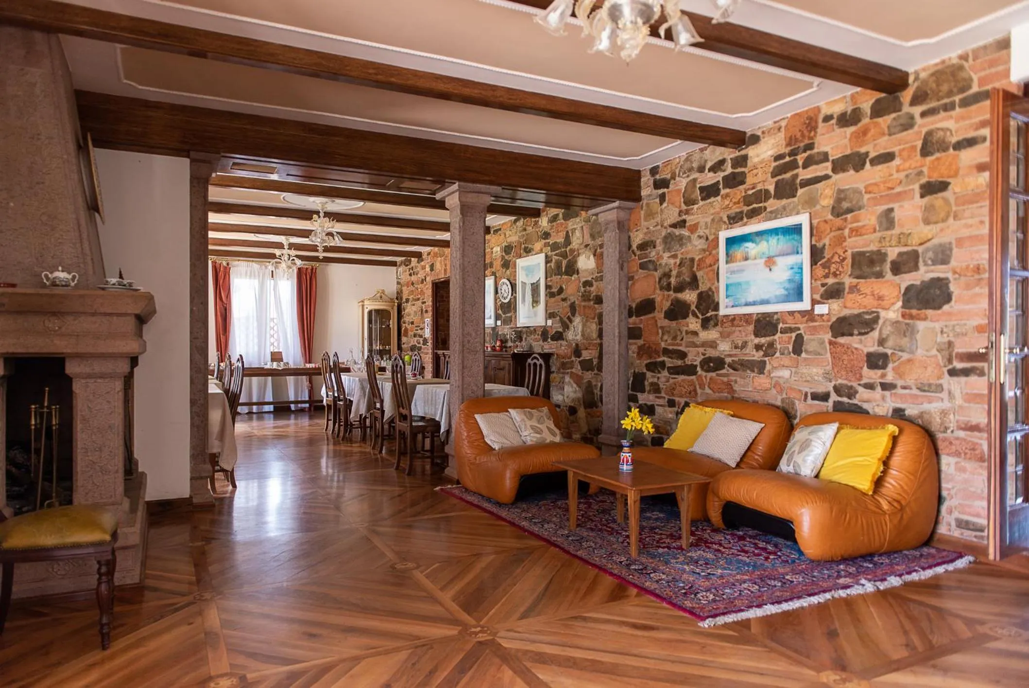 Living room in Villa Montegenco B&B