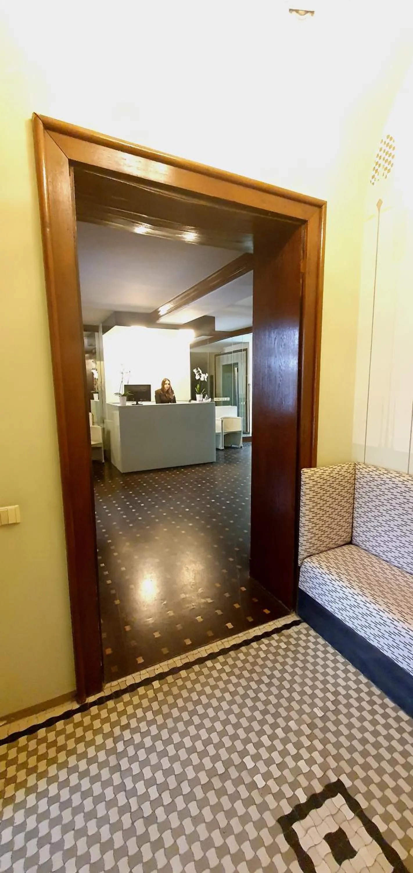 Lobby or reception, Bed in Hotel Okresní Dům