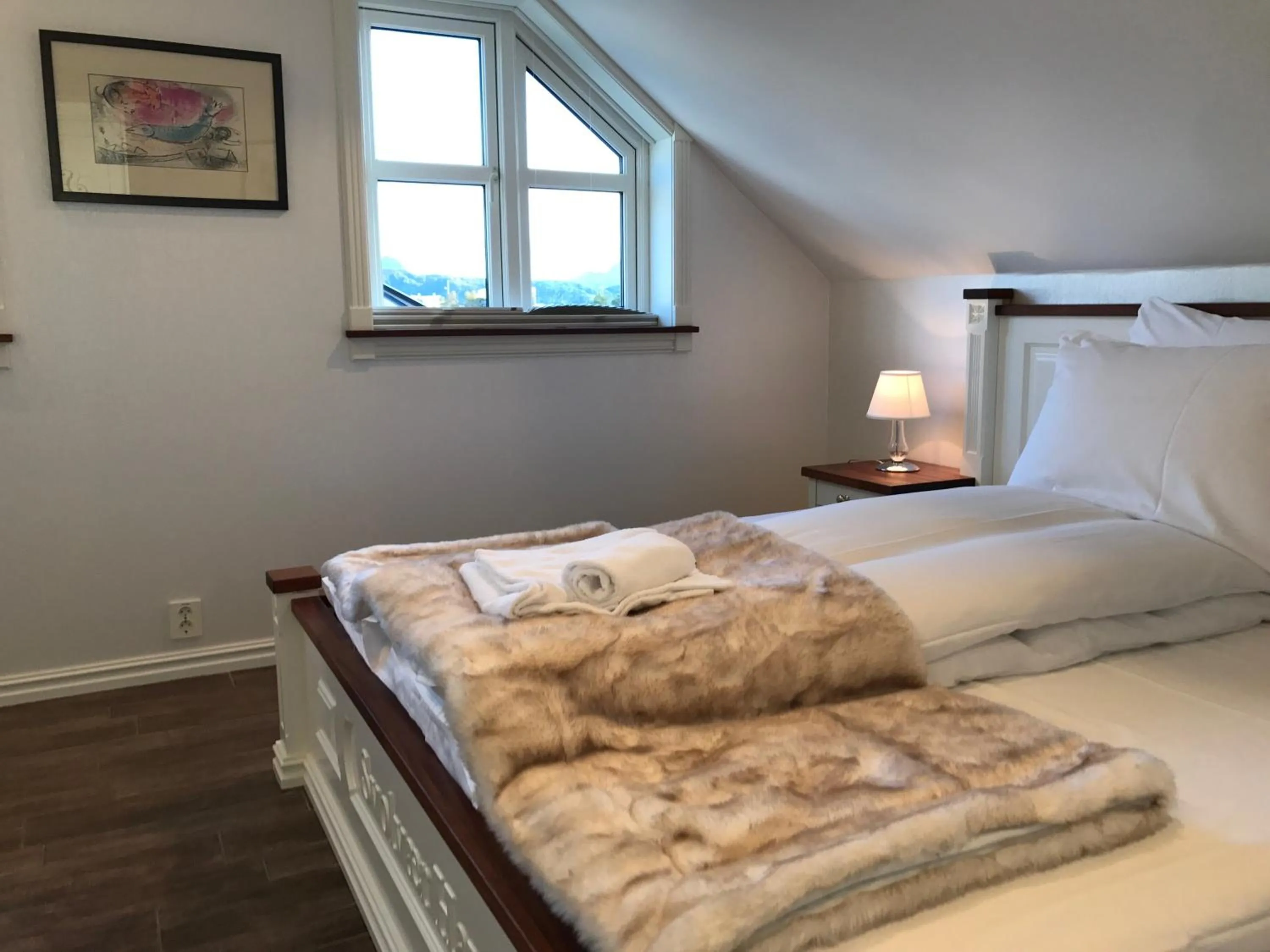 Bed in Rorbuanlegget Svolv¿Havn