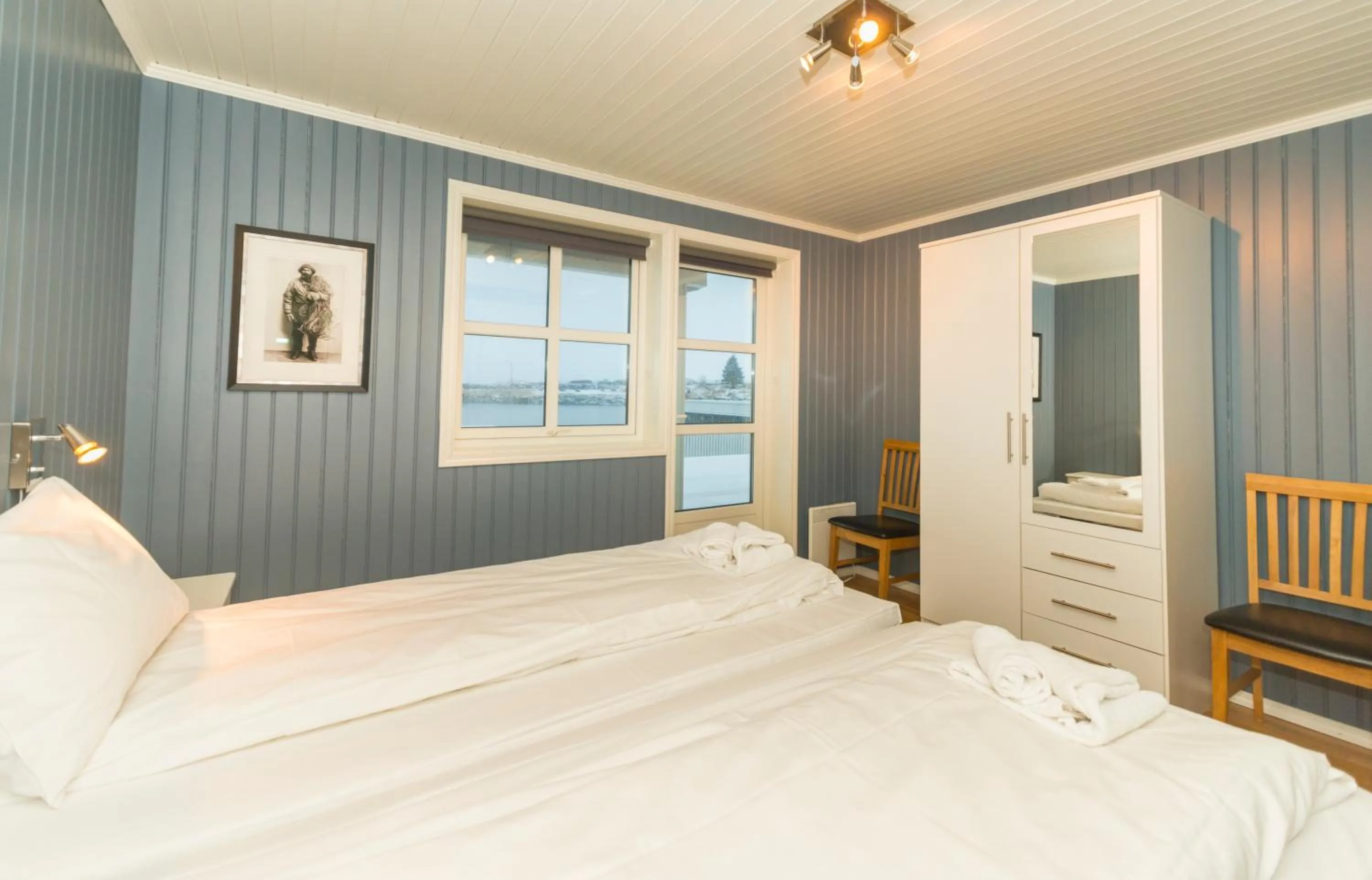 Bed in Rorbuene Svolvær Havn