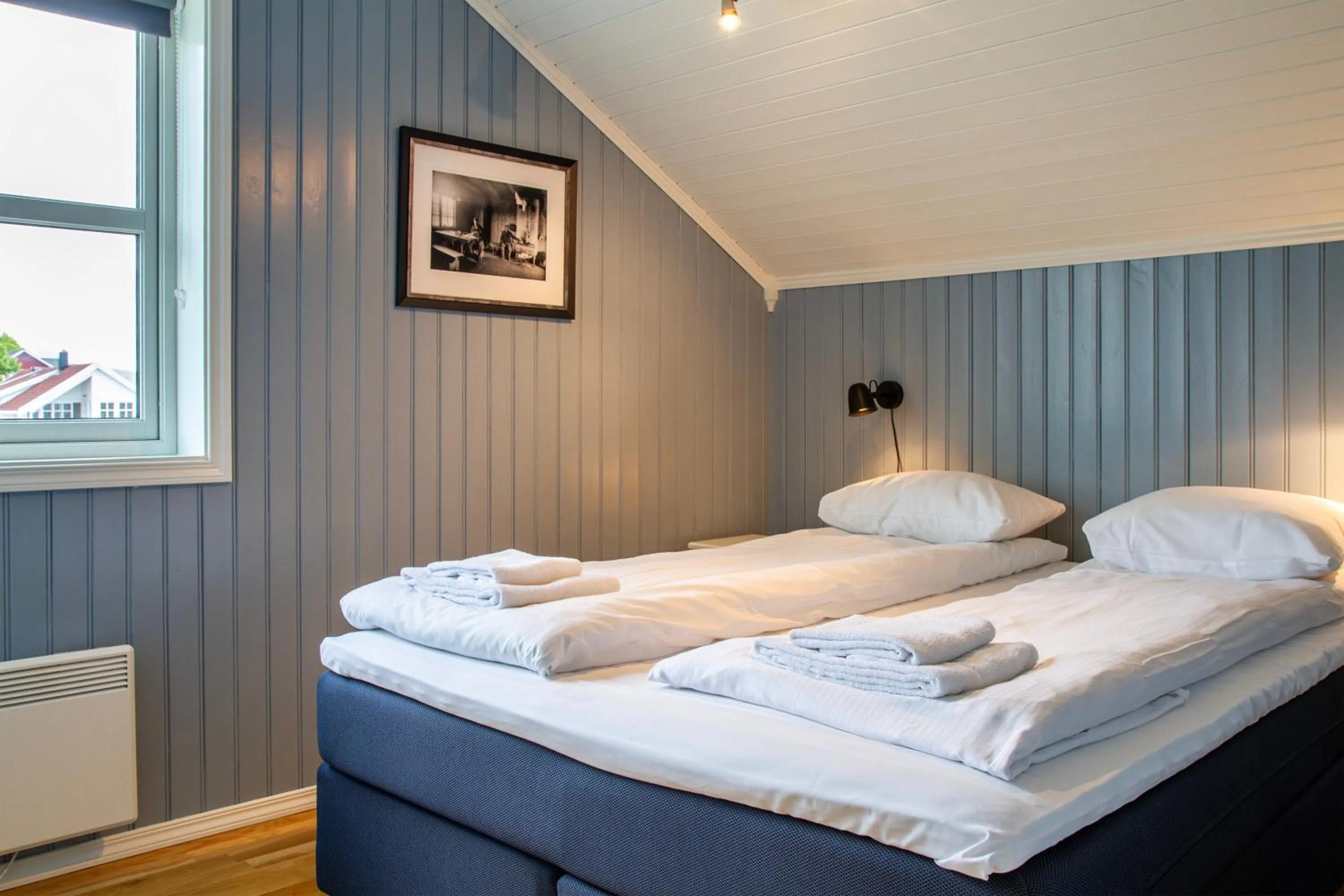 Bed in Rorbuene Svolvær Havn