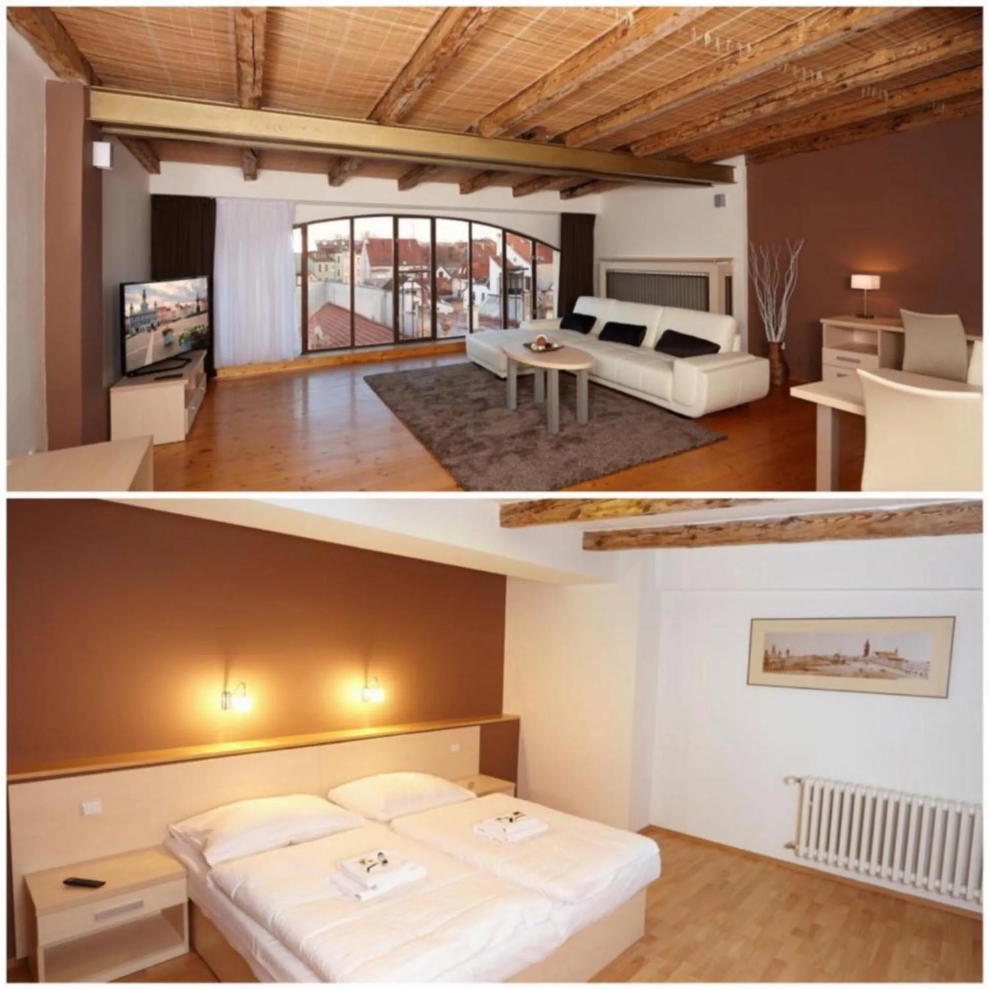 Living room, Bed in Residence U Černé Věže České Budějovice