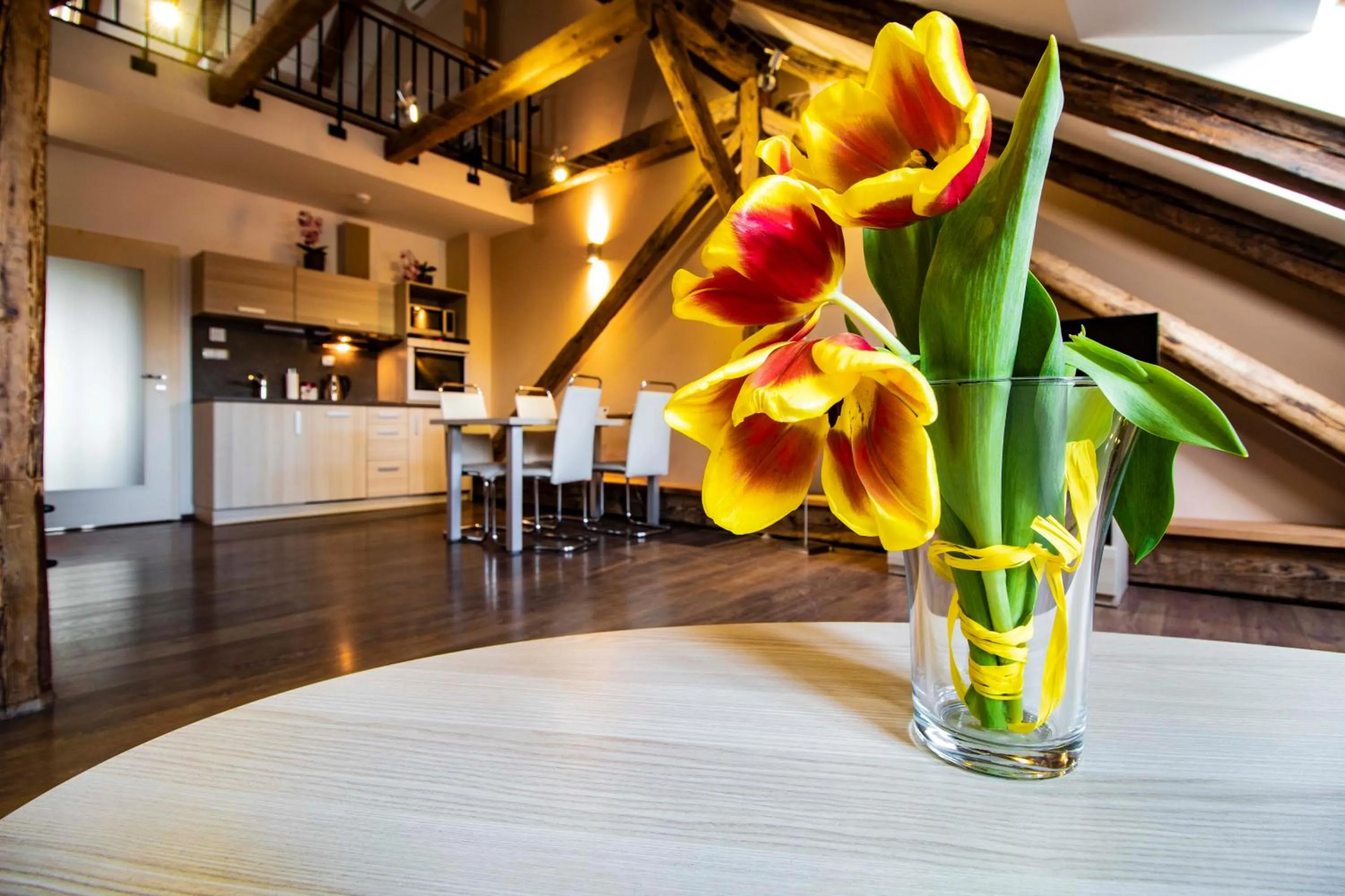 Kitchen or kitchenette in Residence U Černé Věže České Budějovice