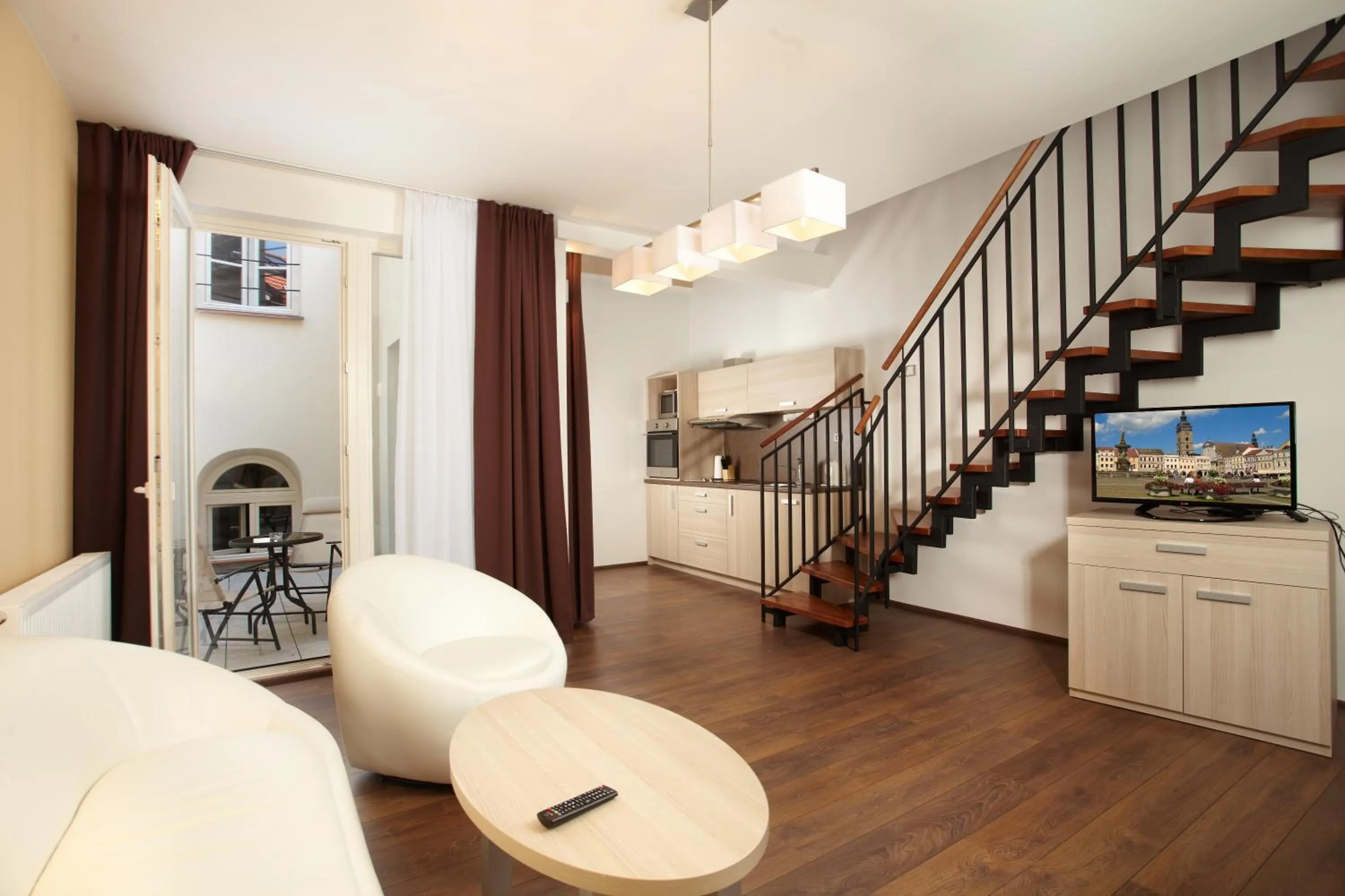 Balcony/Terrace in Residence U Černé Věže České Budějovice