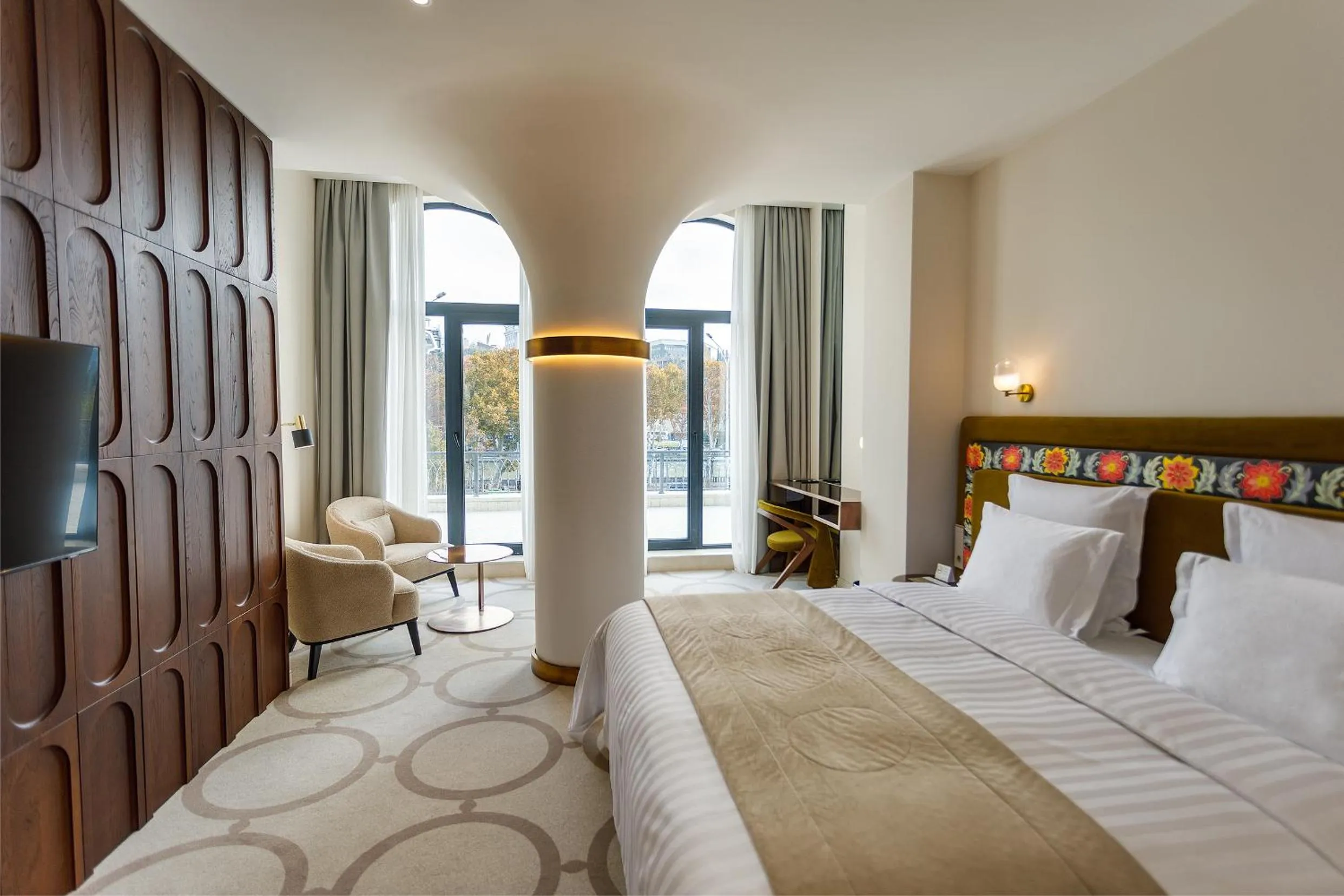 Bed in Ambassadori Tbilisi Hotel