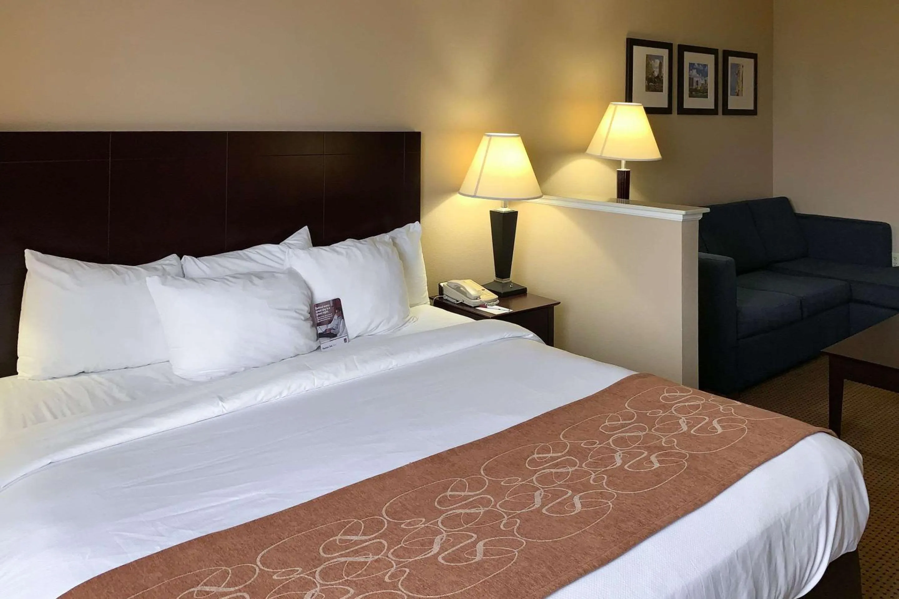 Bedroom, Bed in Comfort Suites Roanoke - Fort Worth North