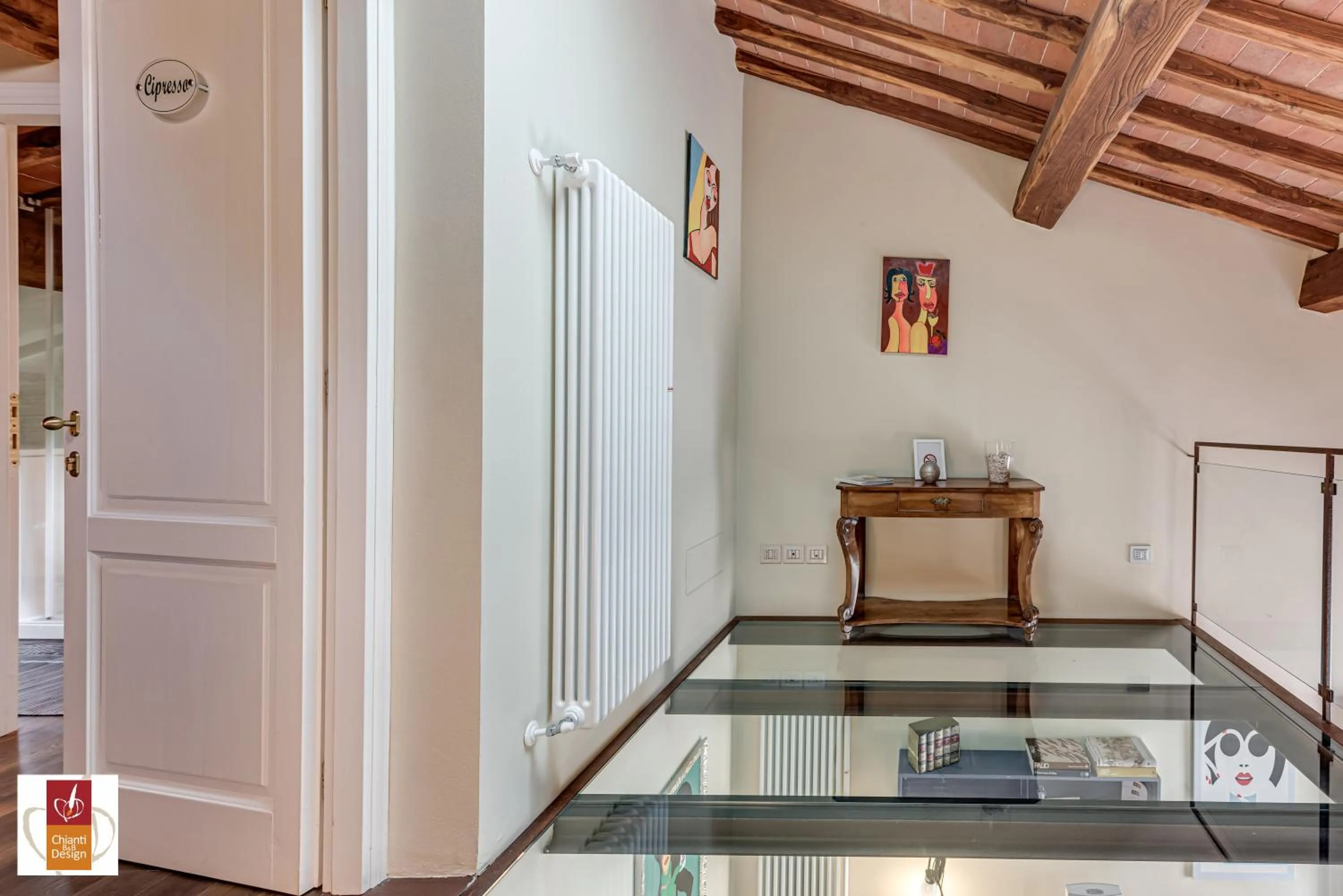 Property logo or sign in Chianti B&B Design infinity pool shared