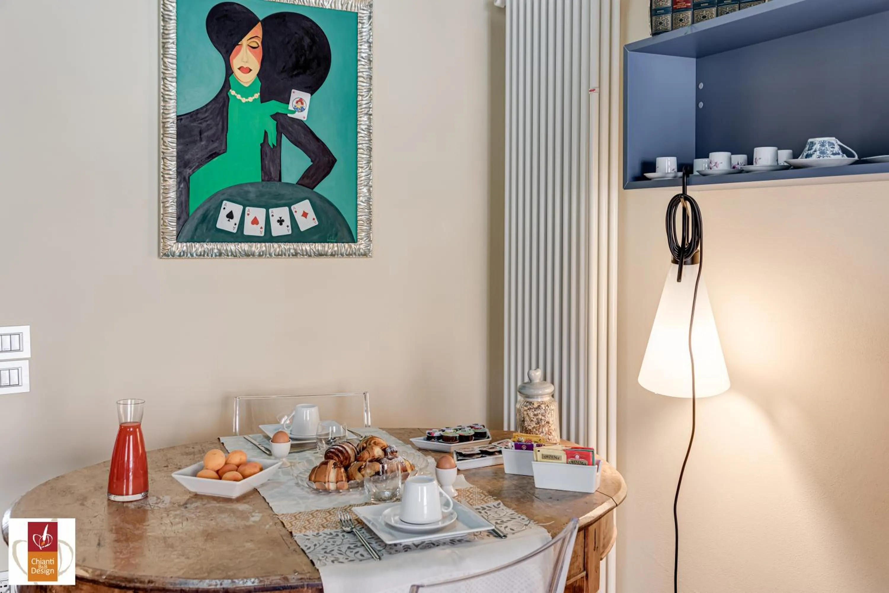 Living room in Chianti B&B Design infinity pool shared