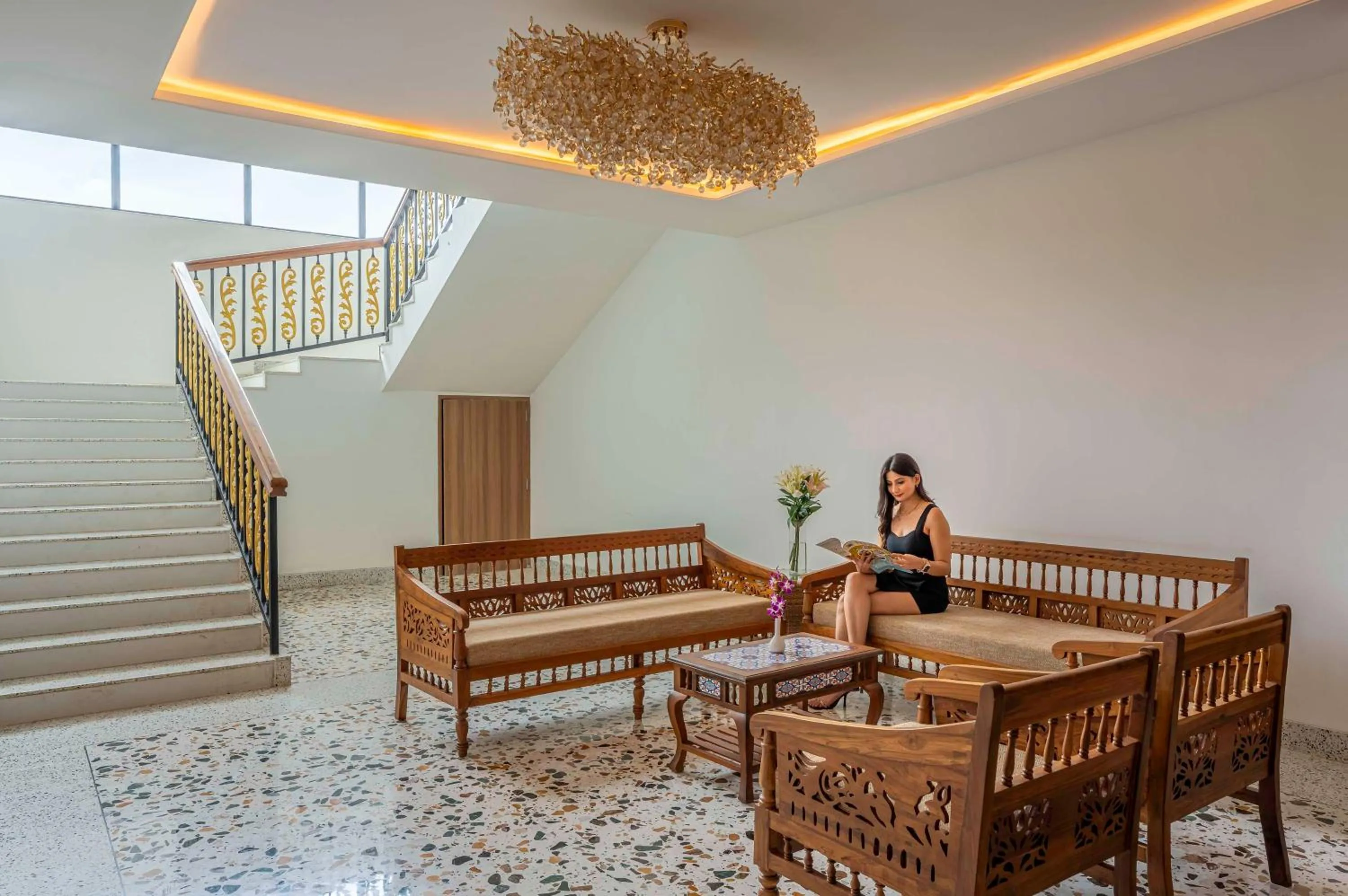 Lobby or reception in Radisson Blu Plaza Resort & Convention Centre Karjat